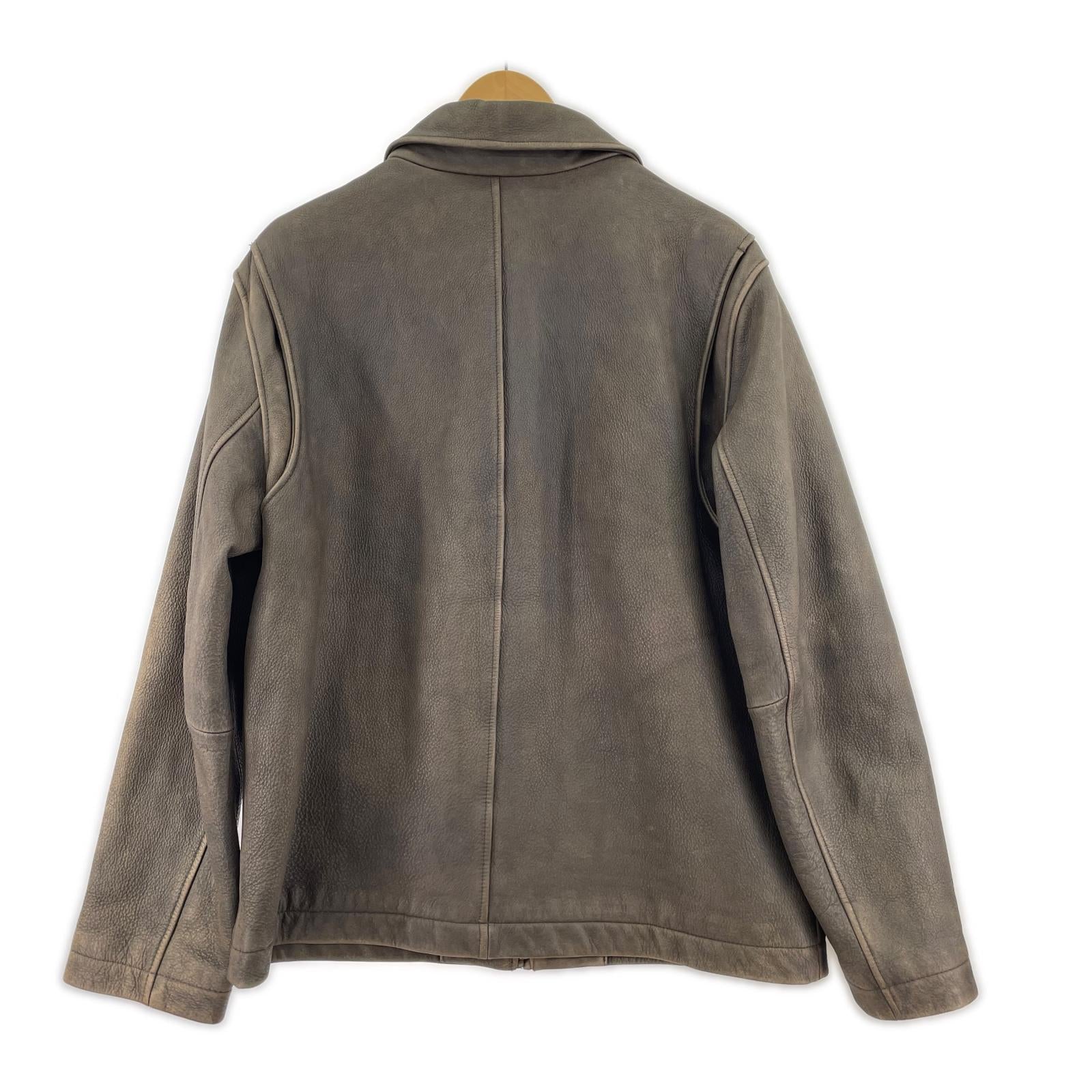 レザージャケット 00s カウレザージャケット ブラウン L L ブラウン