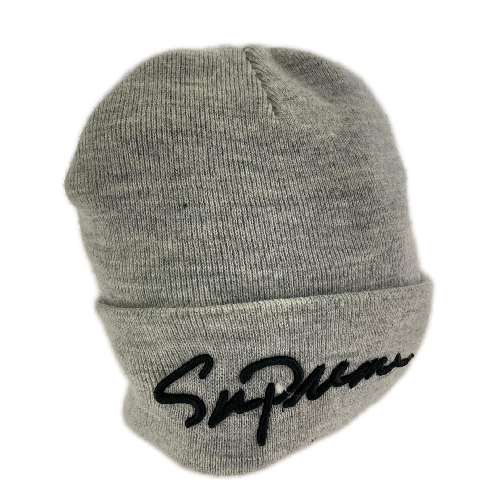 ニットキャップ 18AW Classic Script Beanie グレー グレー