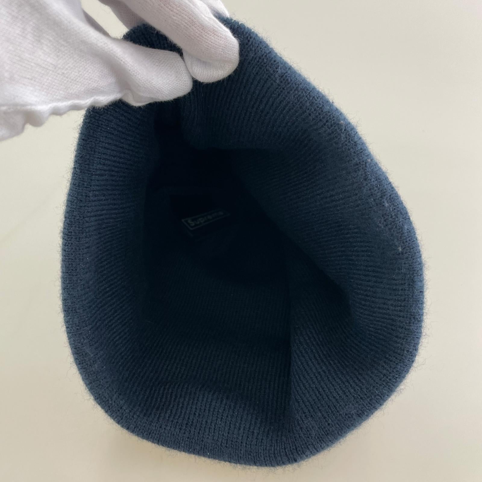 ニットキャップ S Logo Beanie 紺 ネイビー