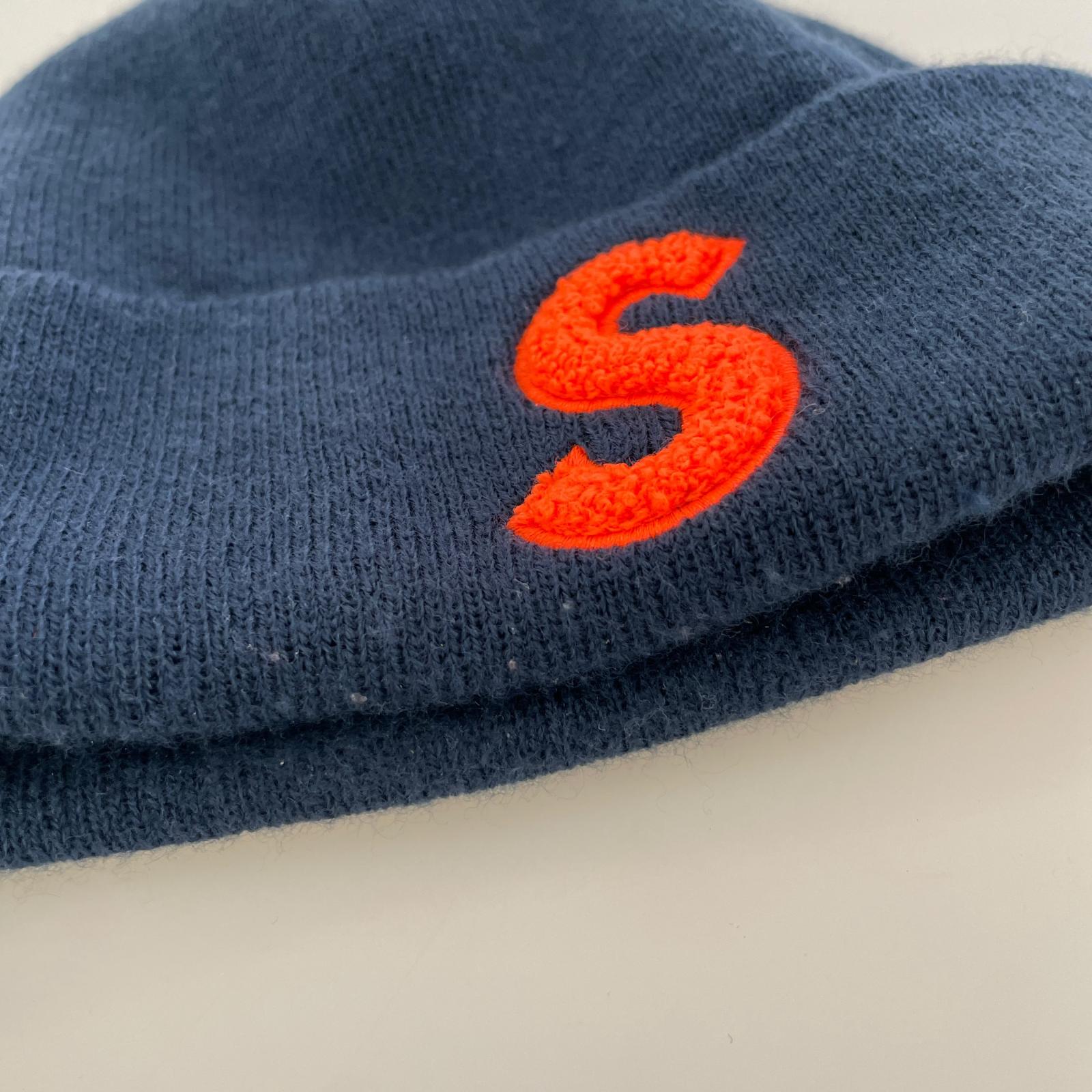 ニットキャップ S Logo Beanie 紺 ネイビー