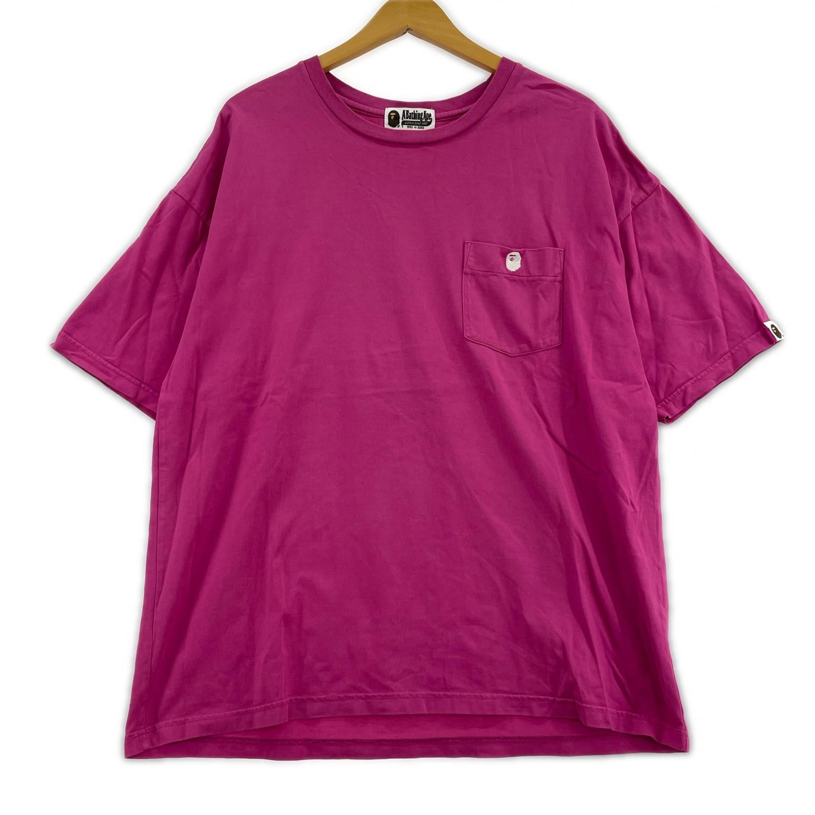 半袖Tシャツ ポケットT ピンク