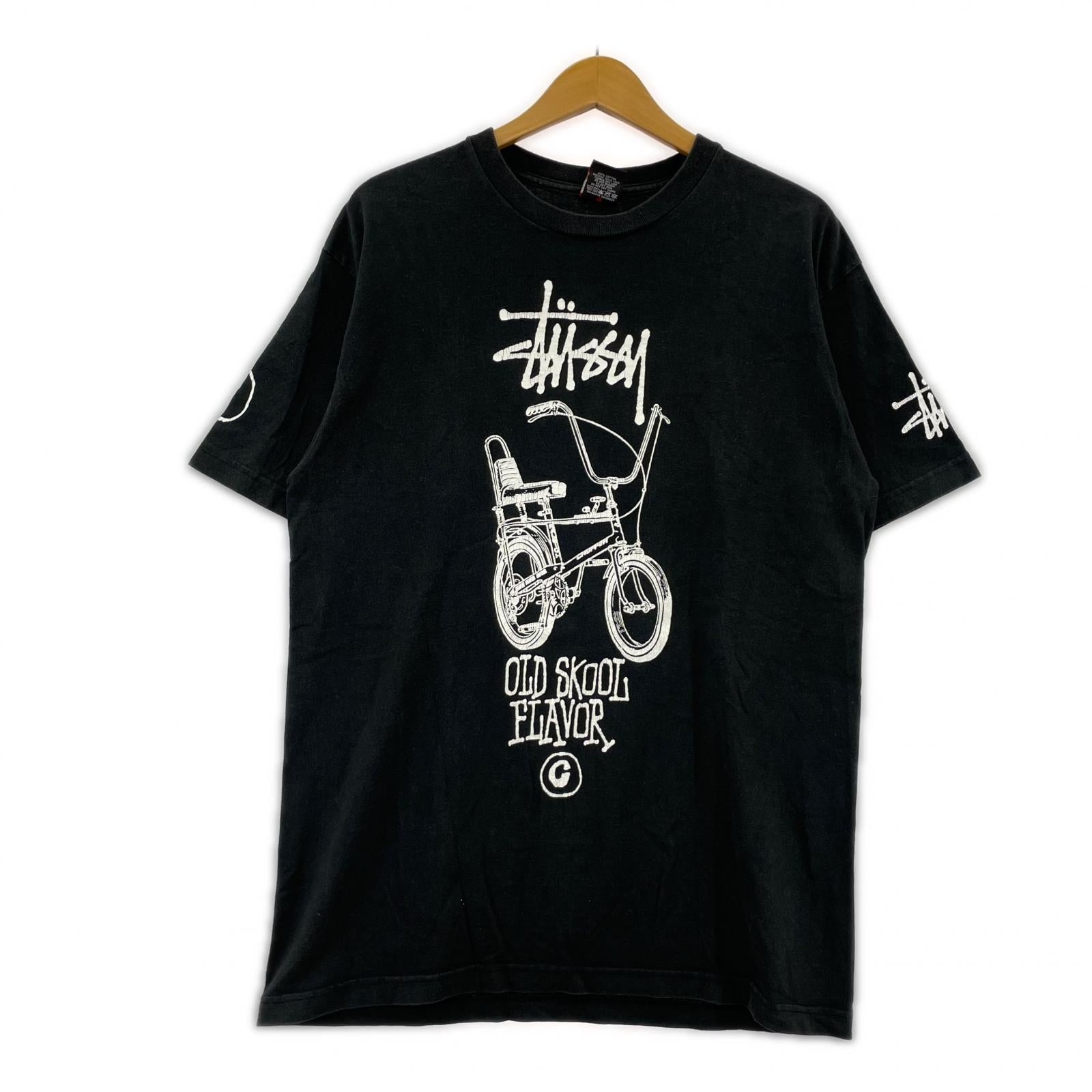 半袖Tシャツ old skool flavor/自転車/黒 L