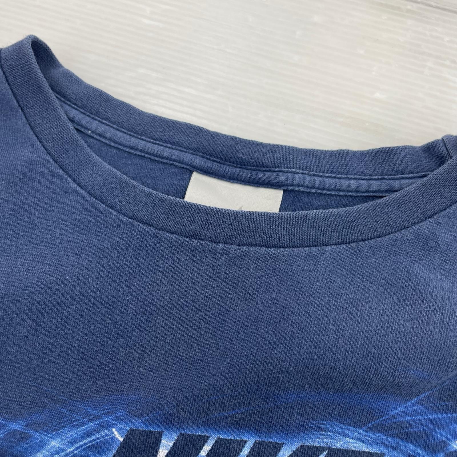 半袖Tシャツ 90s/フロントロゴ/L/ネイビー L ネイビー