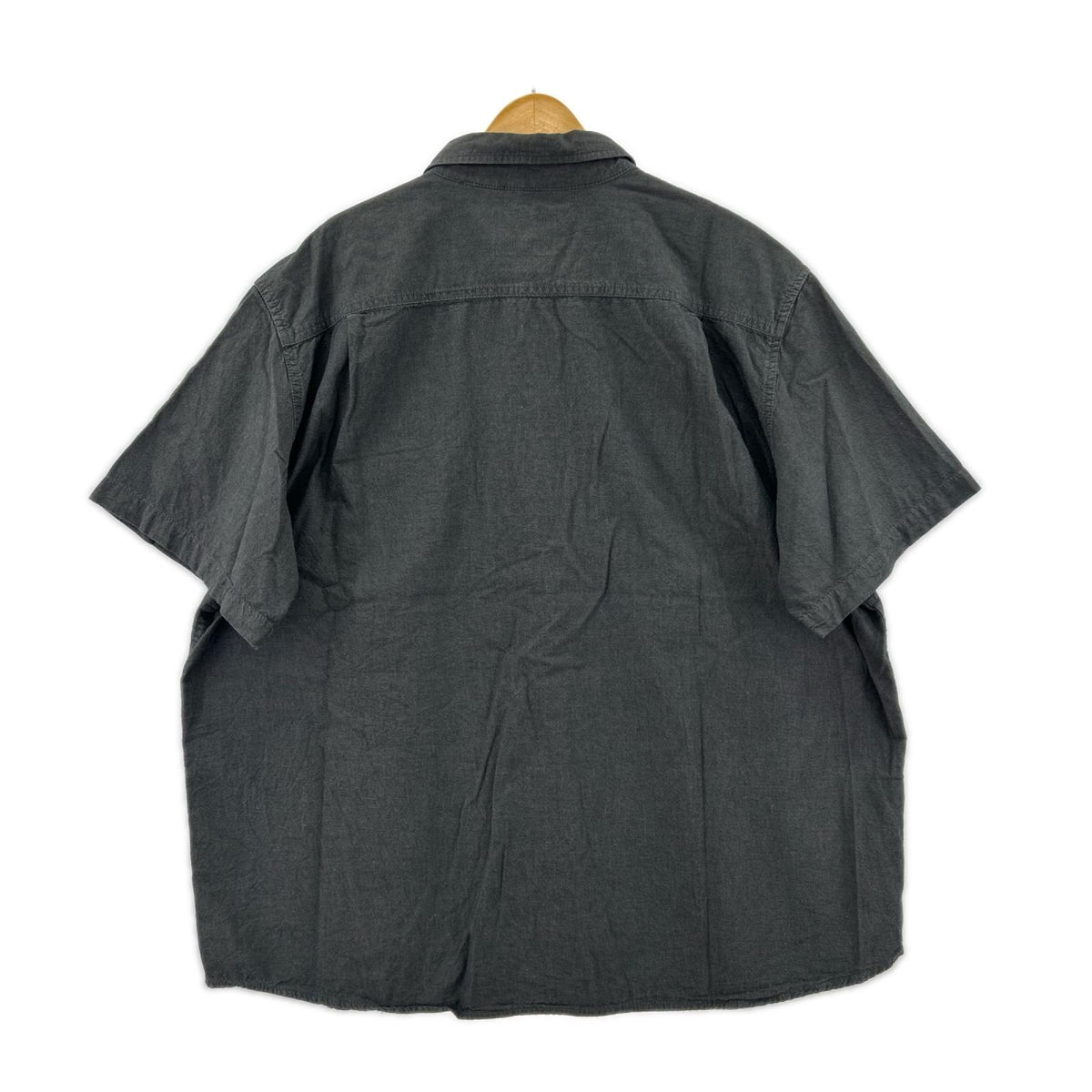 半袖シャツ LOOSE FIT ワークシャツ 黒 2XL ブラック
