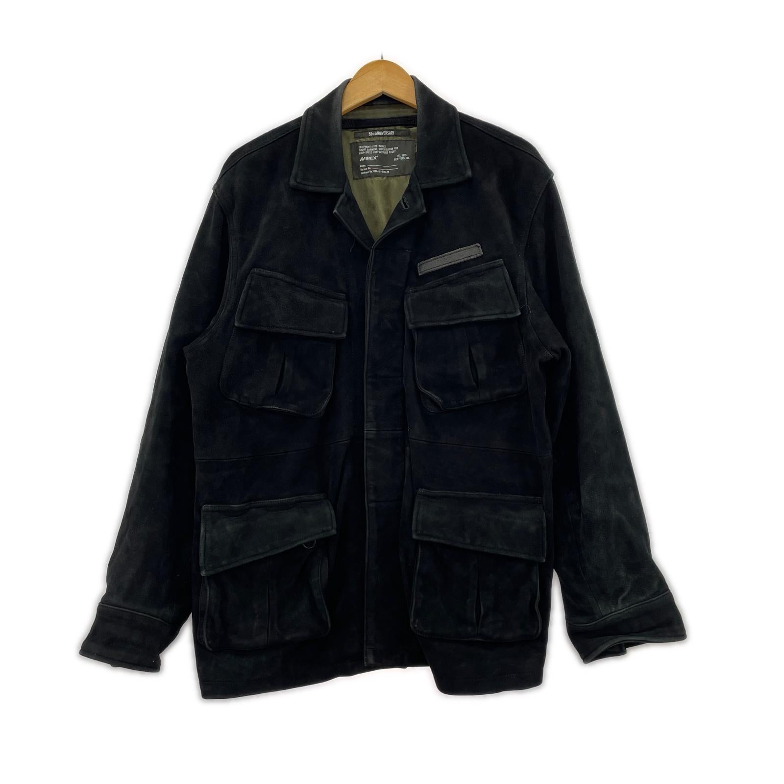 ジャケット GOAT SUEDE JUNGLE FATIGUE JACKET 黒 L ブラック