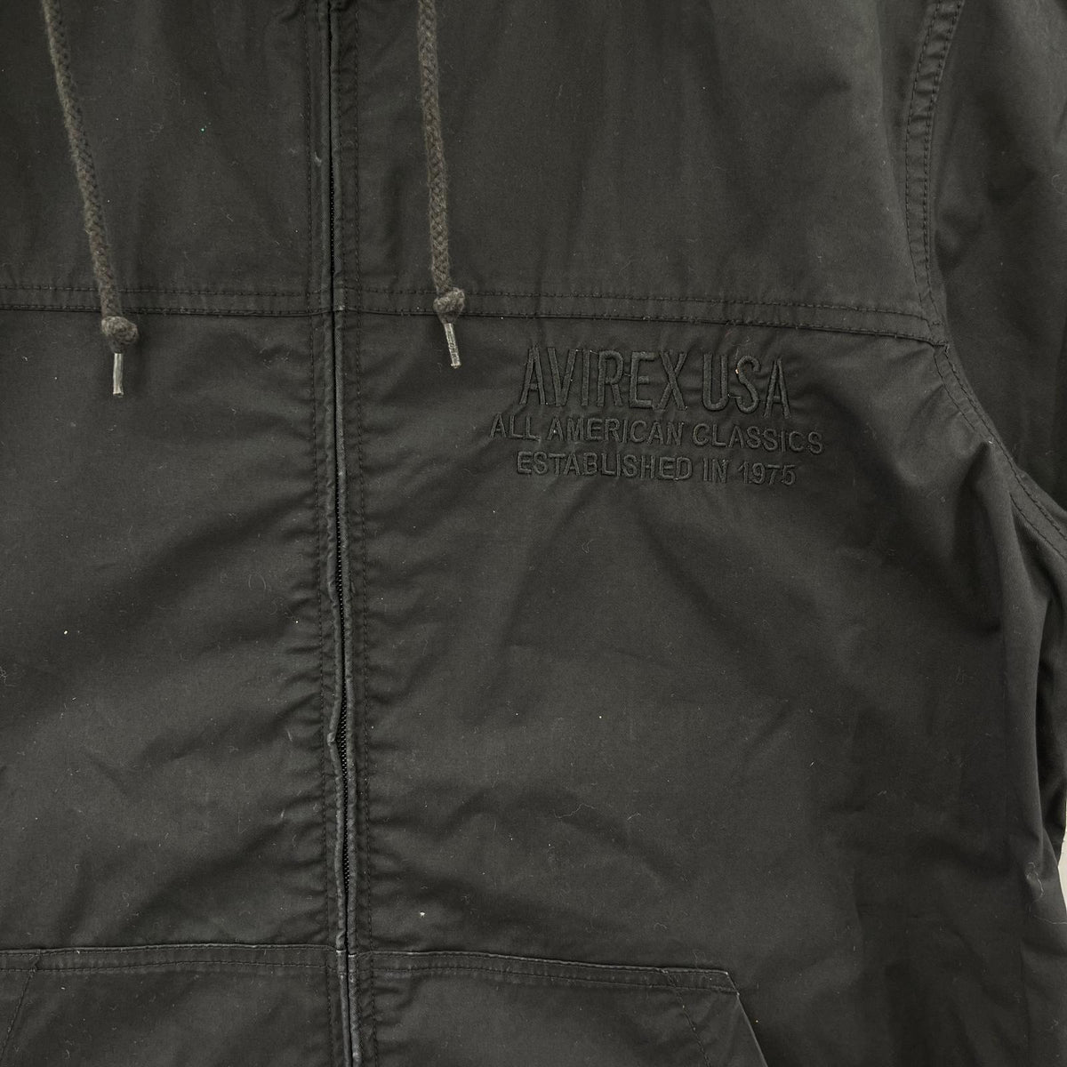 パーカー HOODED ZIP UP SHIRT ブラック