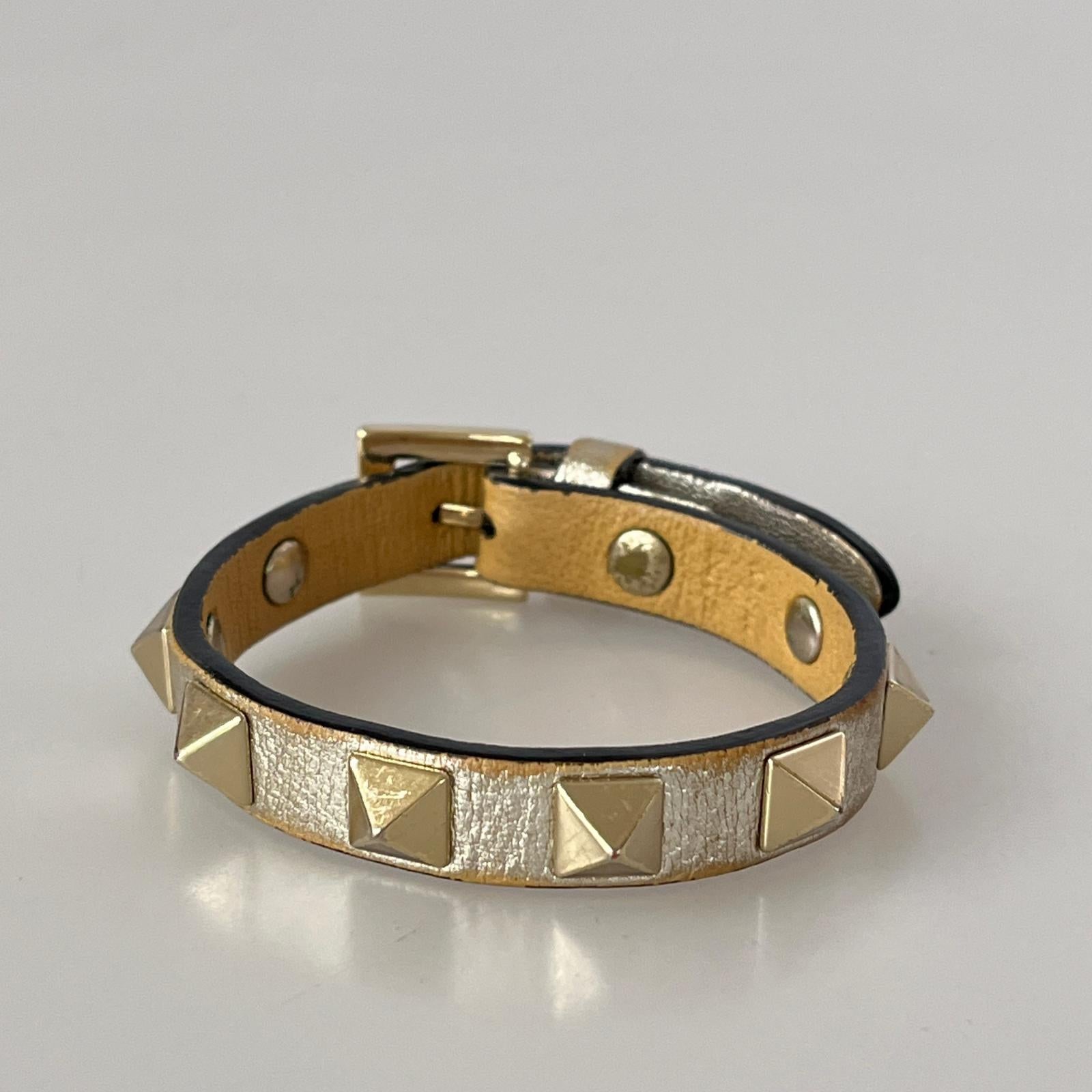 その他アクセサリー レザー スタッズブレス シルバー