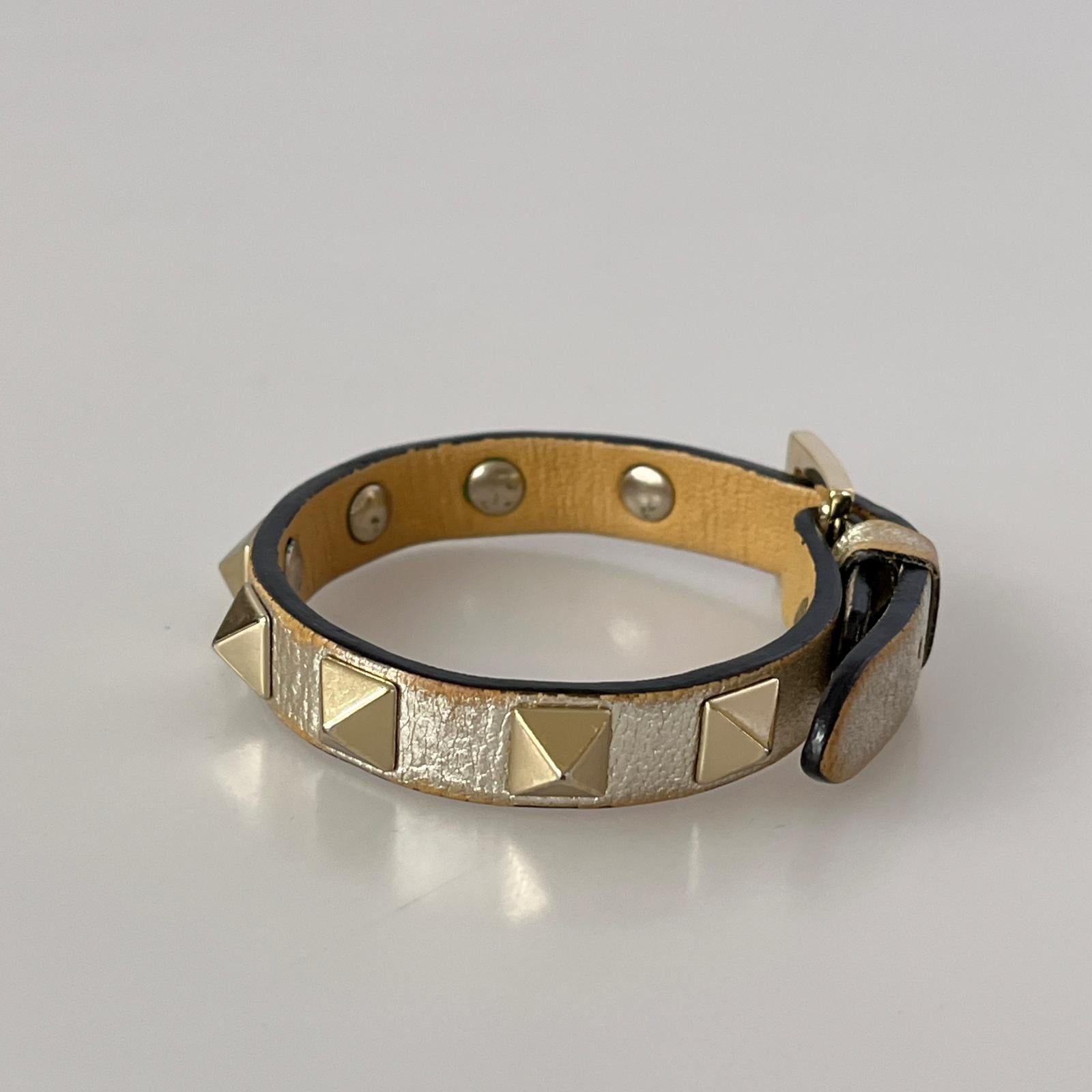 その他アクセサリー レザー スタッズブレス シルバー