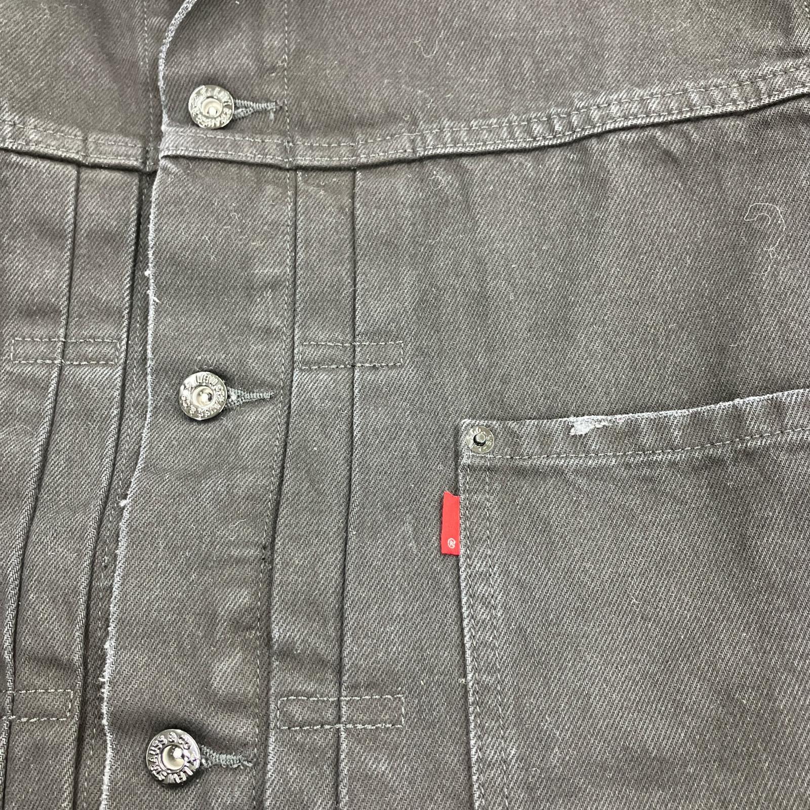 デニムジャケット x EDIFICE 別注 2nd Type トラッカージャケット(L) L ブラック