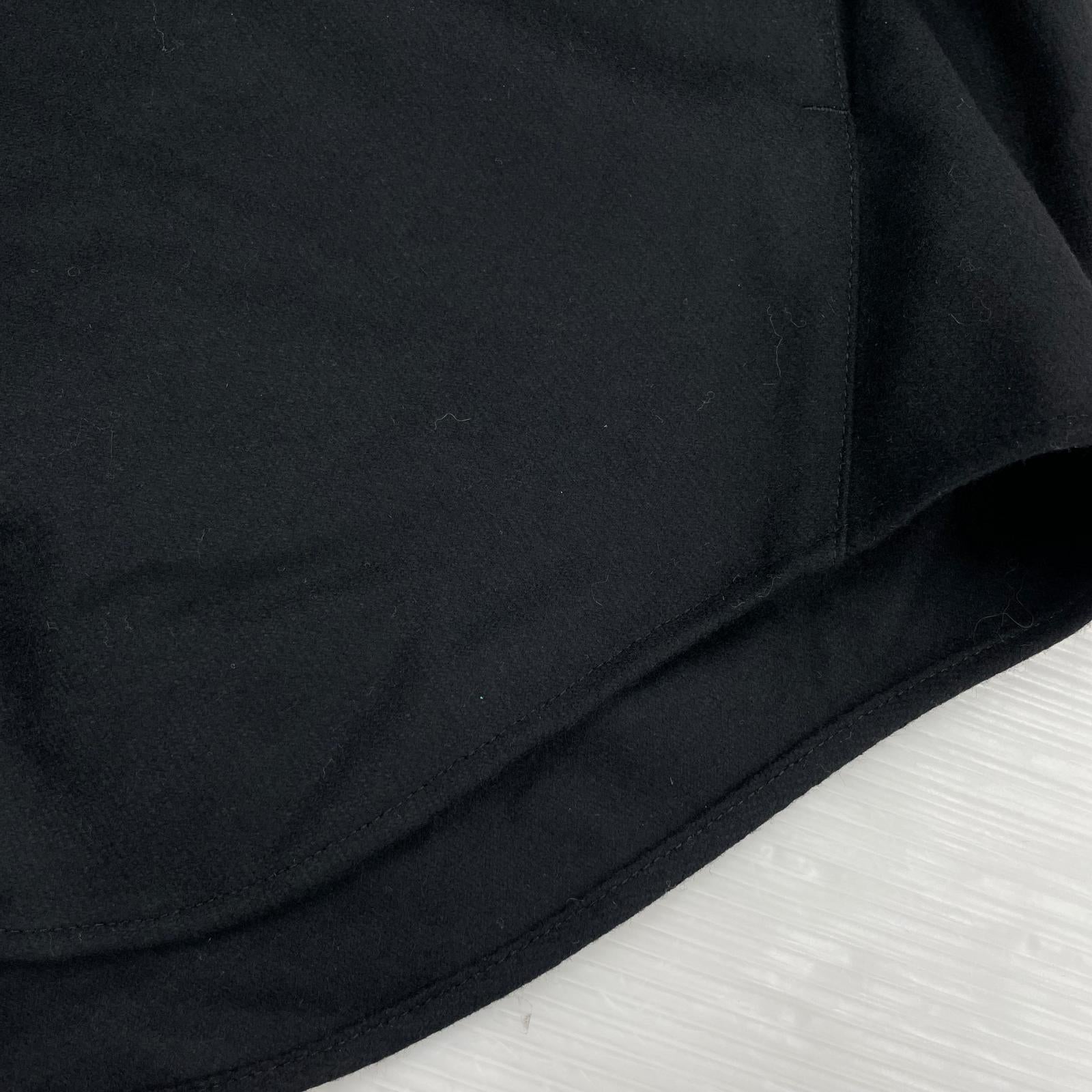 ジャケット 26SS ZIP-UP HOODIE IN WOOL FLANNEL (M) ブラック