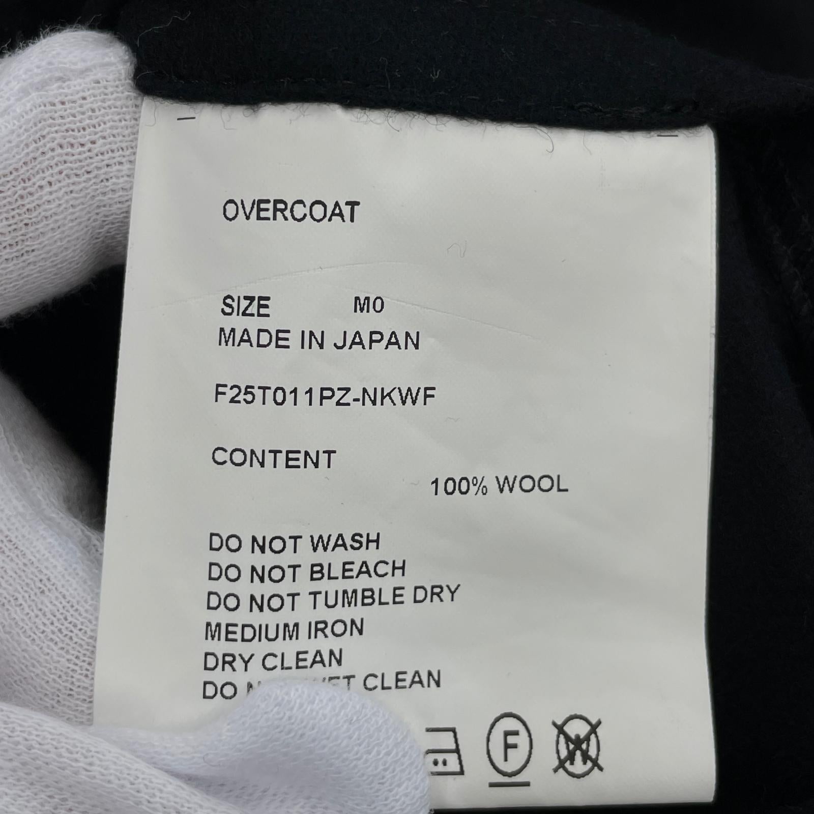 ジャケット 26SS ZIP-UP HOODIE IN WOOL FLANNEL (M) ブラック