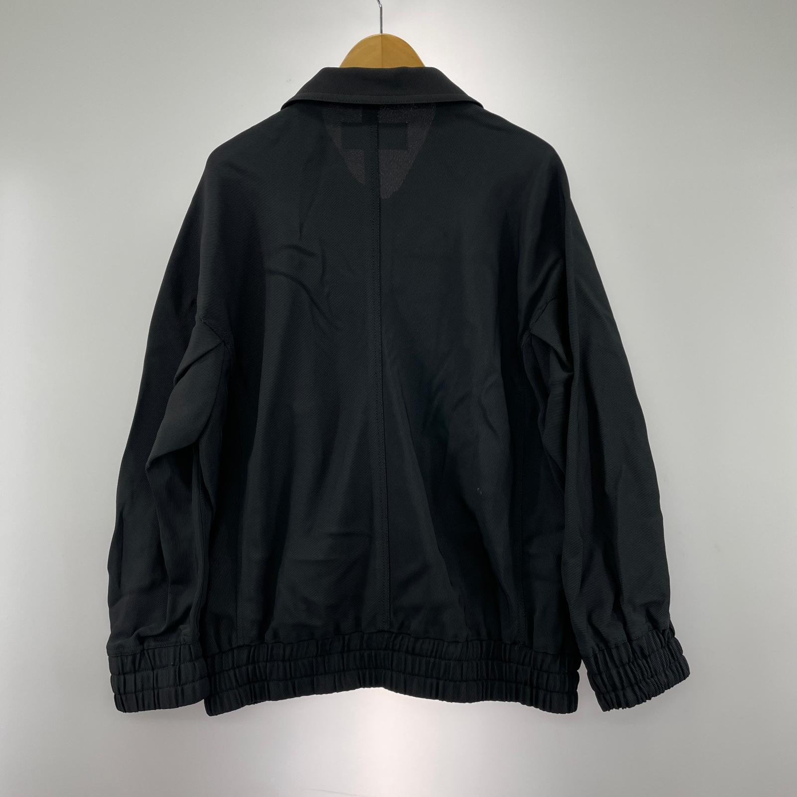 ジャケット 25SS ZIP-UP BLOUSON IN RAYON TRICOTINE ブラック