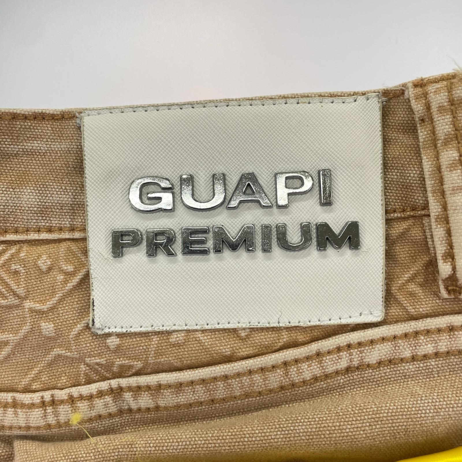 デニムパンツ GUAPI フレアデニム 34 ベージュ 34 ベージュ