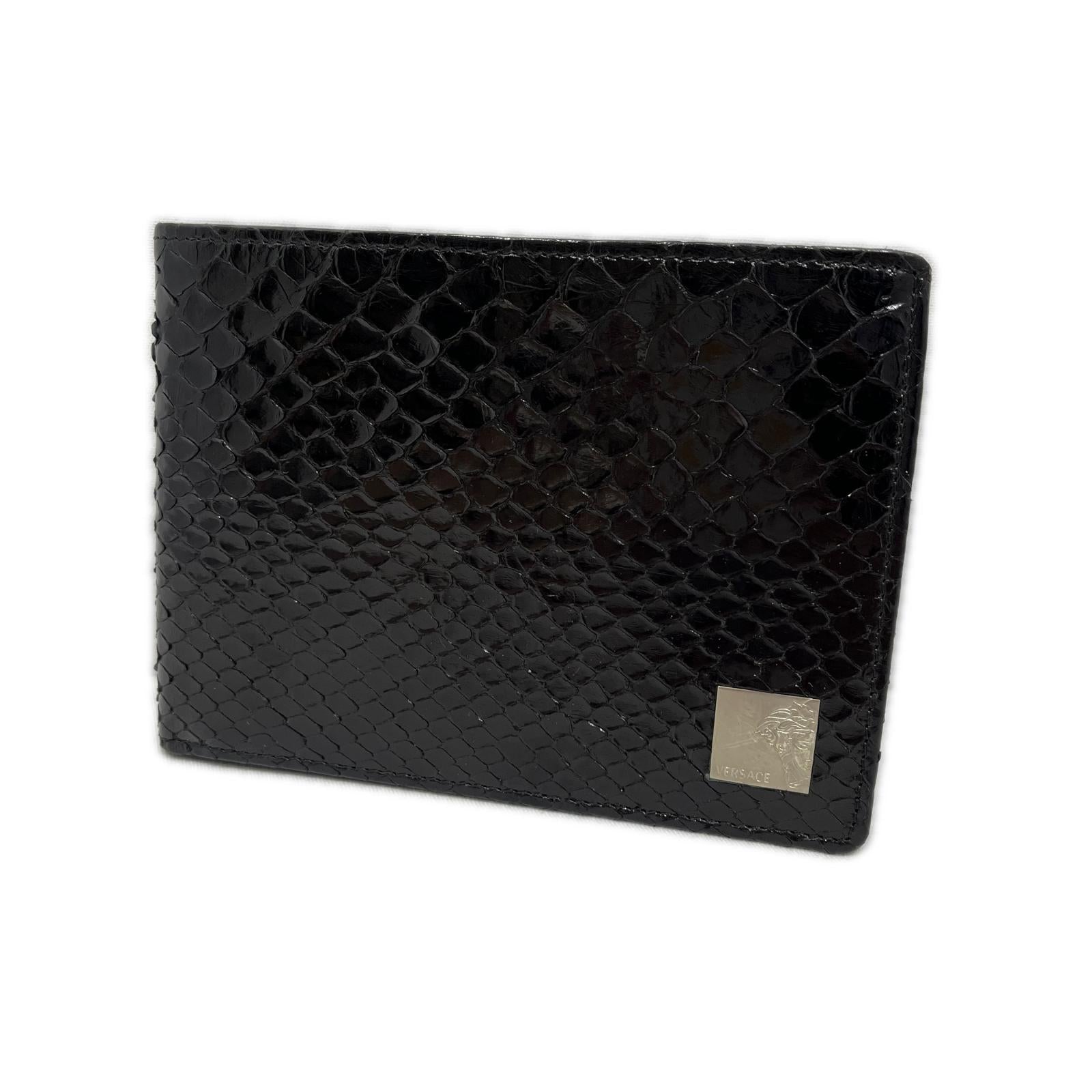 GIANNI VERSACE パイソン2つ折り財布
