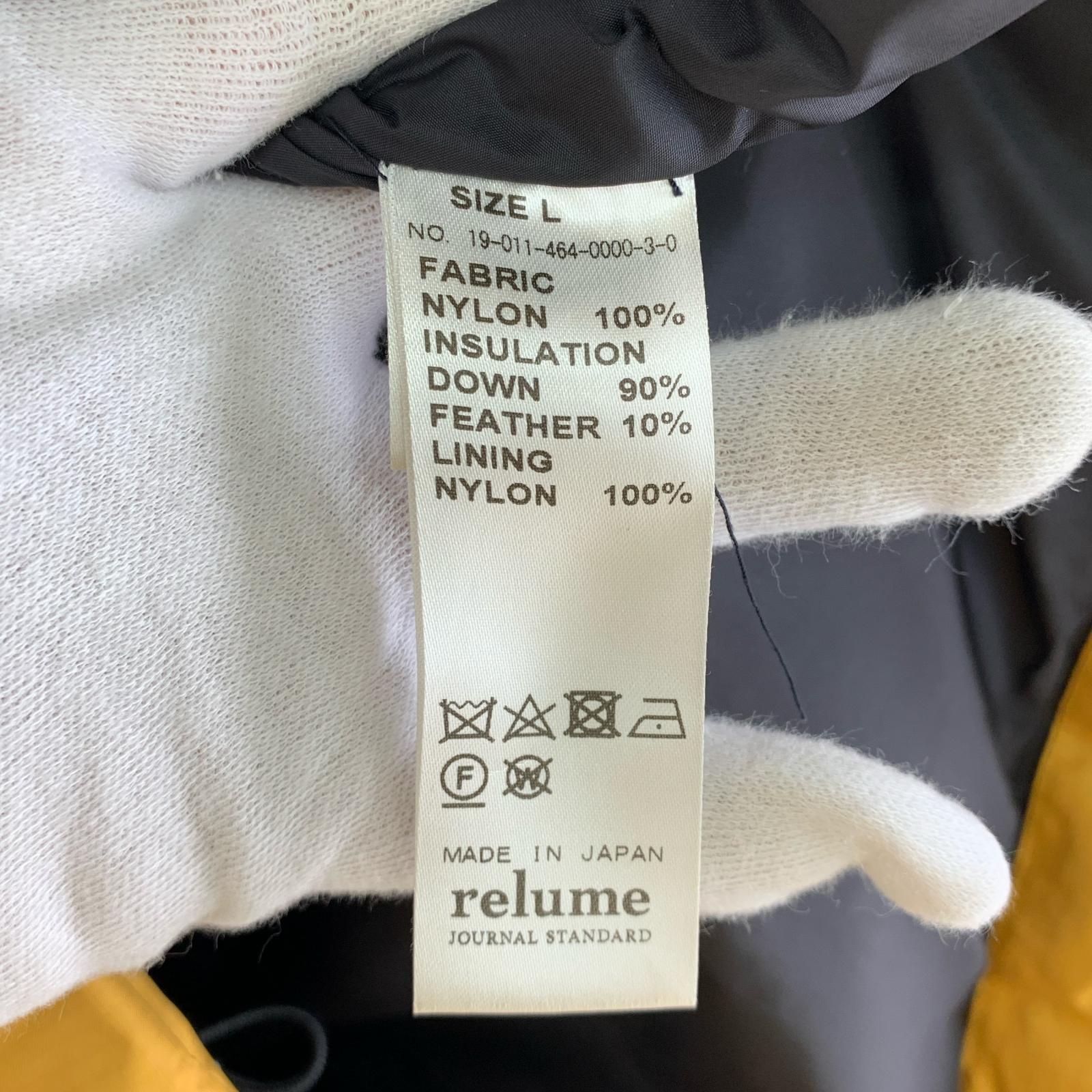 ダウンジャケット relume別注 SHIGA DOWN Jacket L L