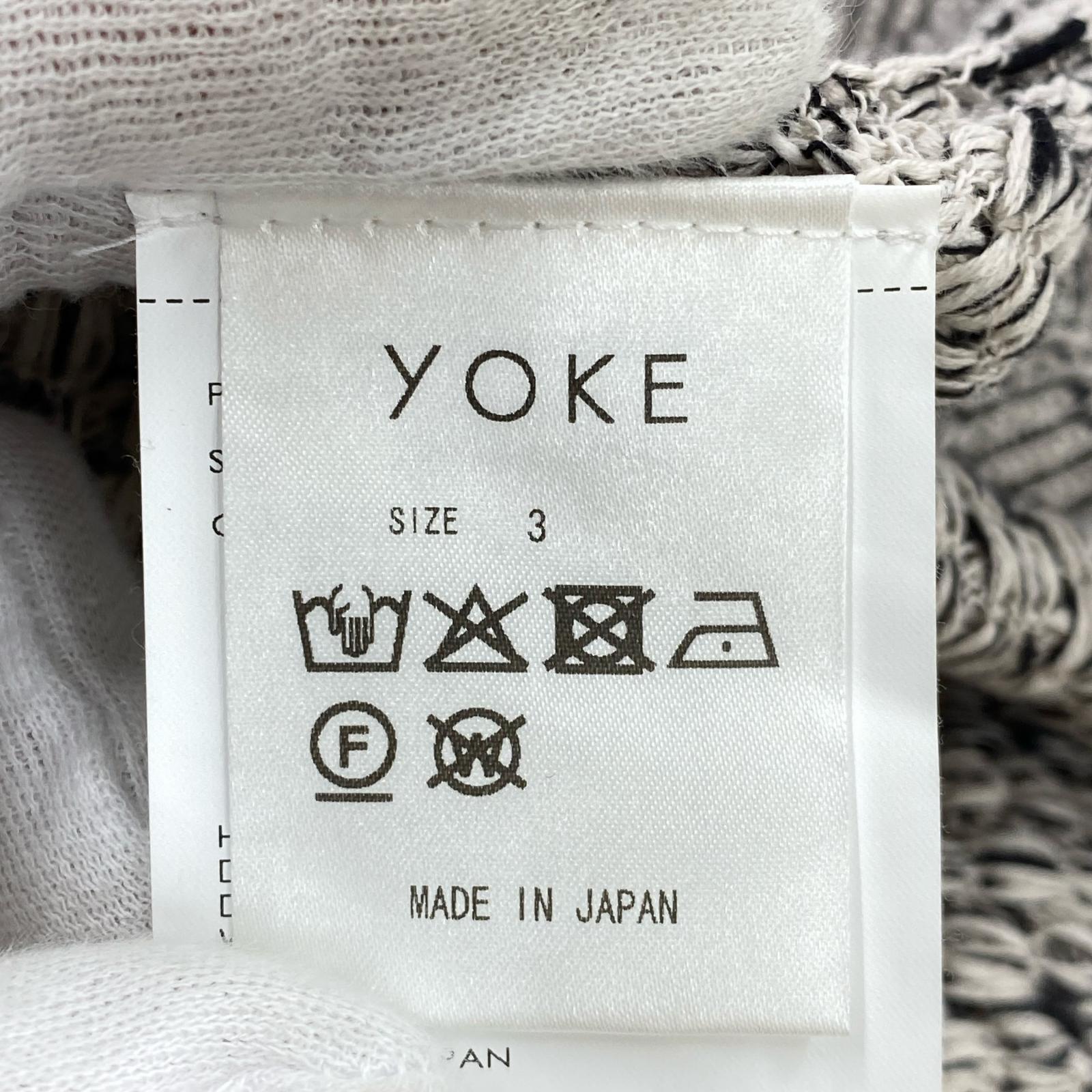 カーディガン Cotton Mesh Knit Shirt Cardigan 3 ブラック