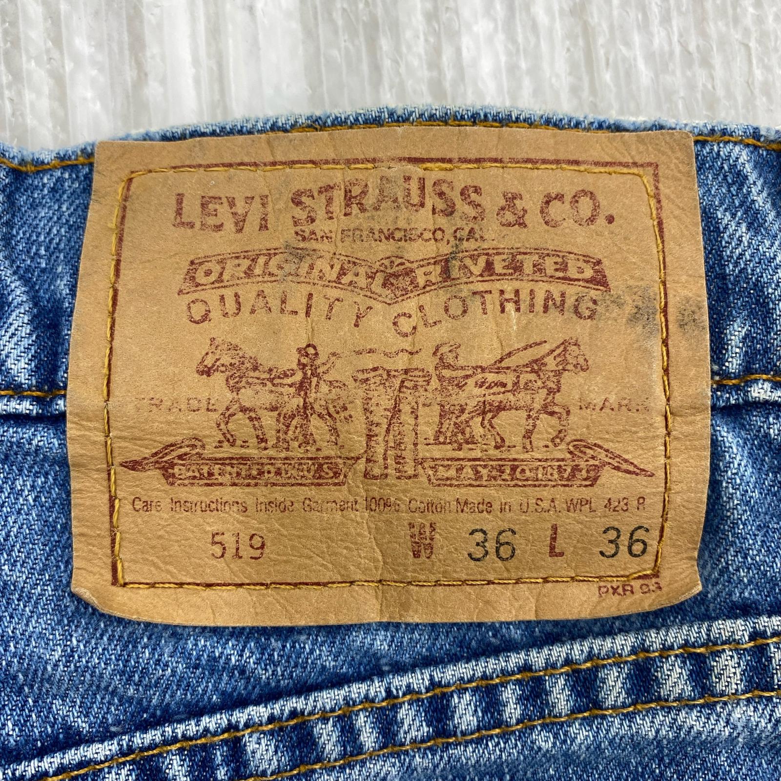 デニムパンツ Levi's 90s 519 USA製 00519-7415 W36 IDG