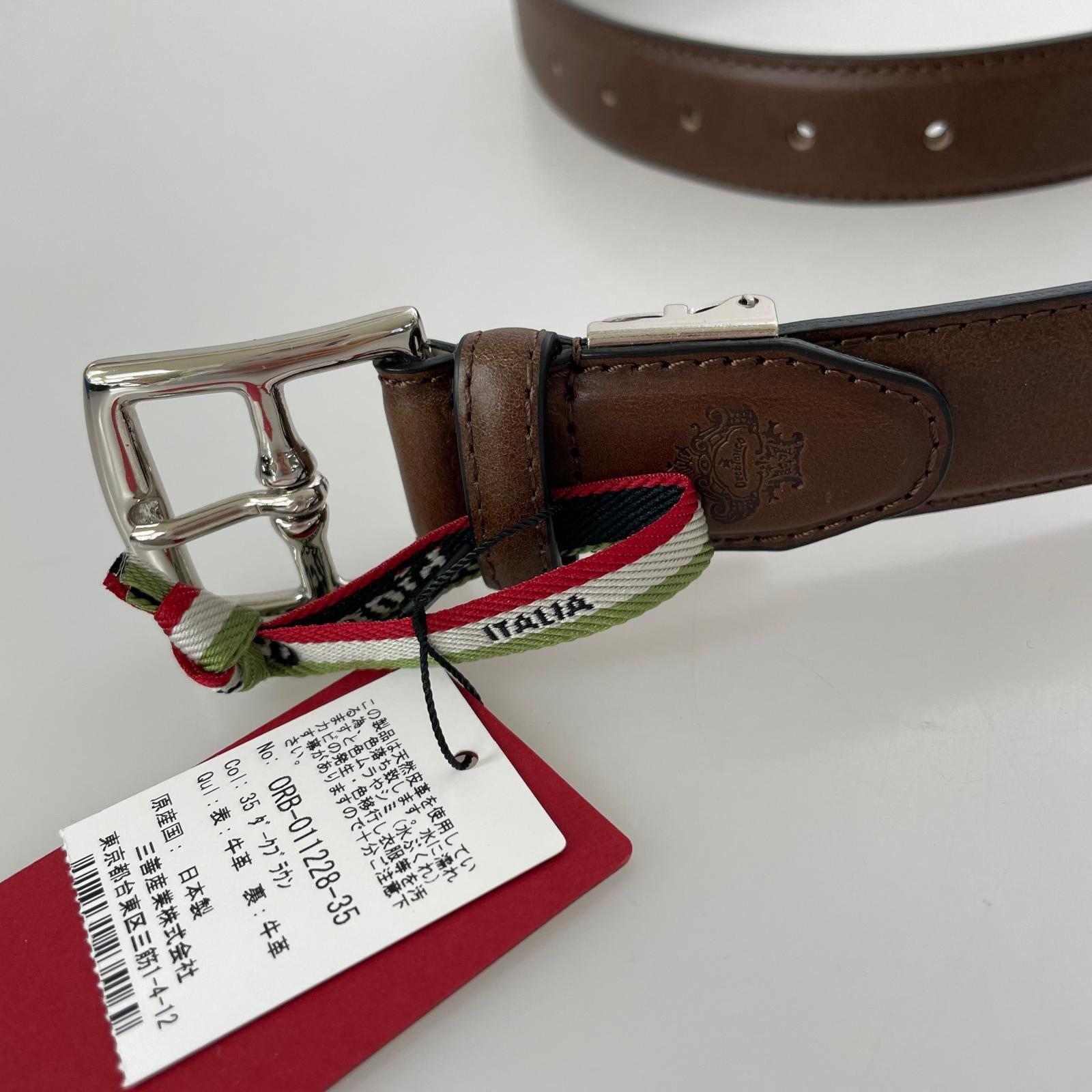その他アクセサリー レザーベルト BRW ブラウン