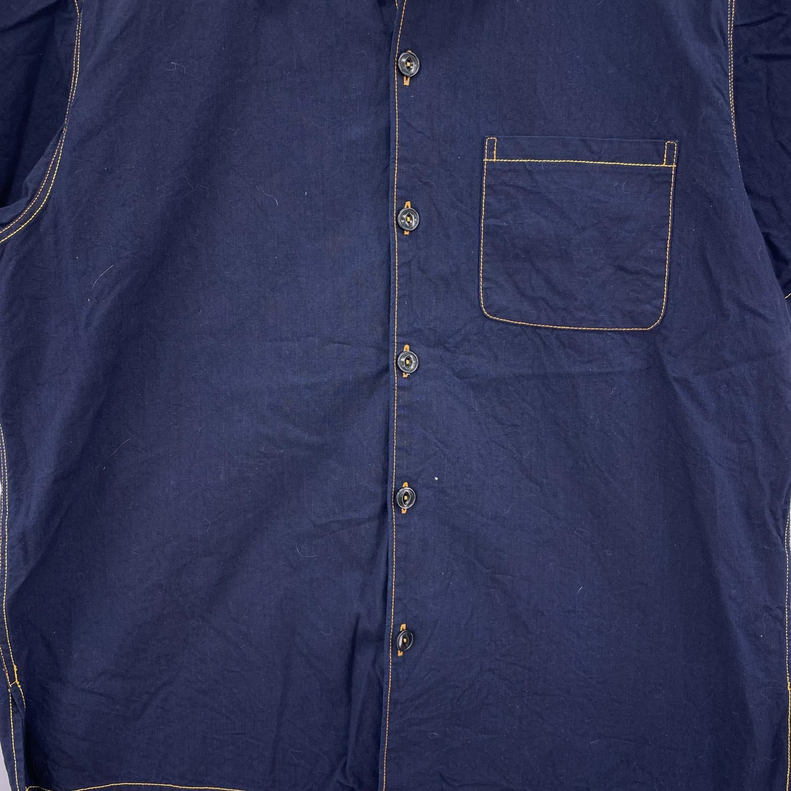 半袖シャツ MISTER FREEDOM 6oz WATERTOWN Shirt M M ネイビー