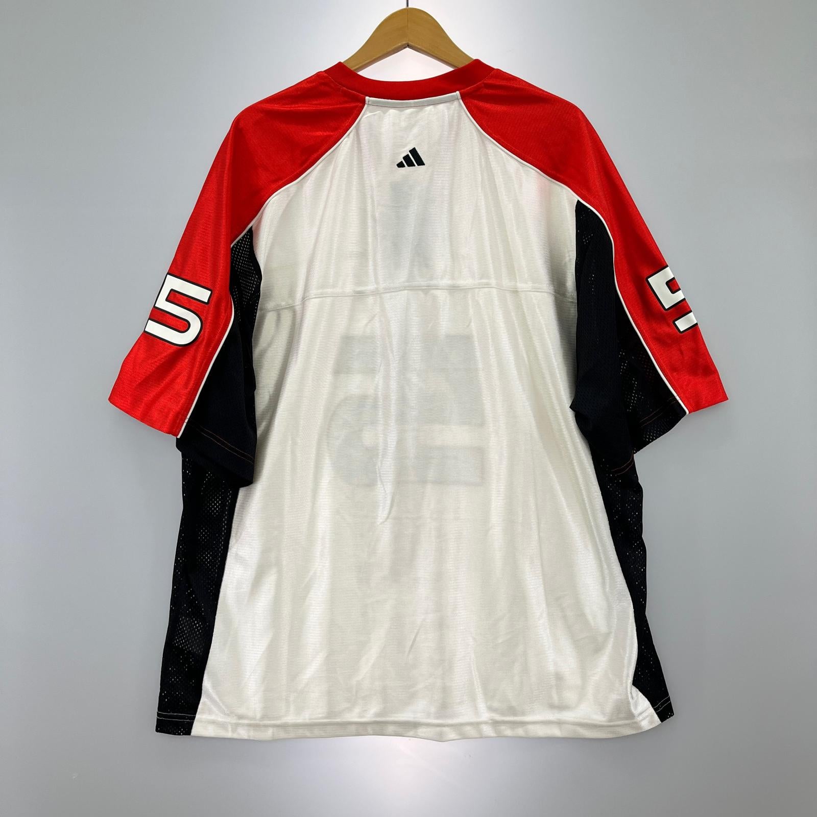 ジャージ adidas アンソニー・エドワーズ 半袖ジャージWH/RD