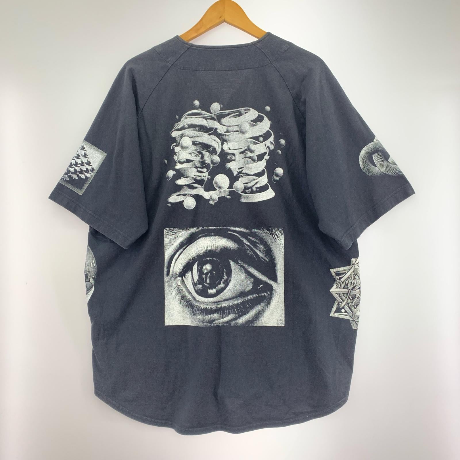 半袖シャツ ×17ss M.C.ESCHER COTTON BASEBALL M ブラック