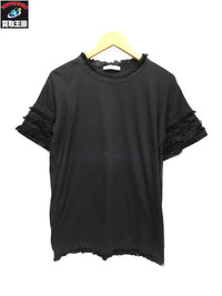 PRADA フリル Tシャツ プラダジャパン正規品 (M) ブラック