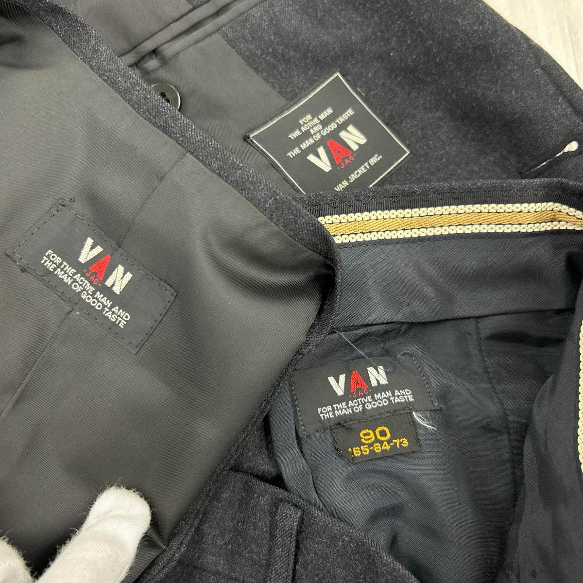 セットアップ ウール ブラック AW5024 ブラック