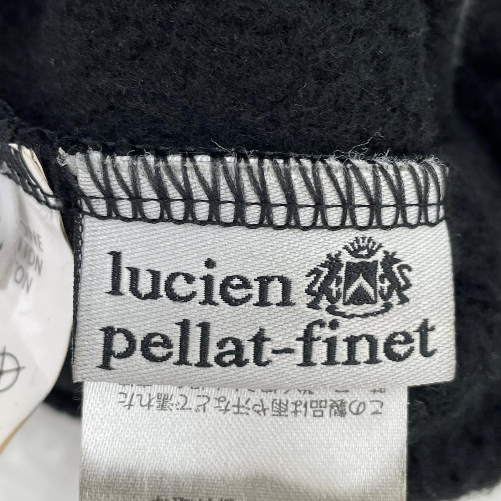 パーカー Lucien Pellat-Finet ワッペン スパンコールスカル ジップパーカー XL ブラック ブラック