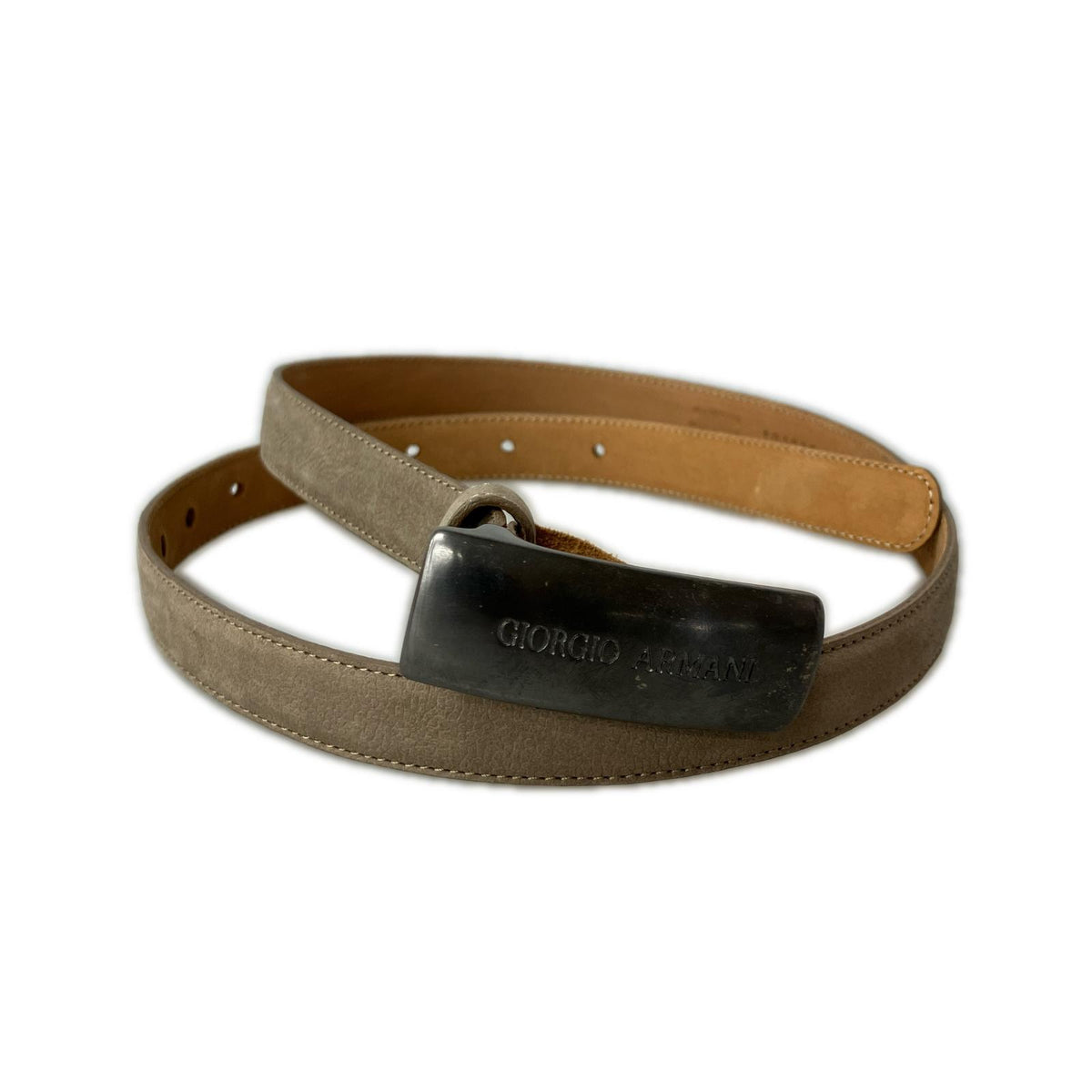その他アクセサリー GIORGIO ARMANI ロゴバックル レザーベルト