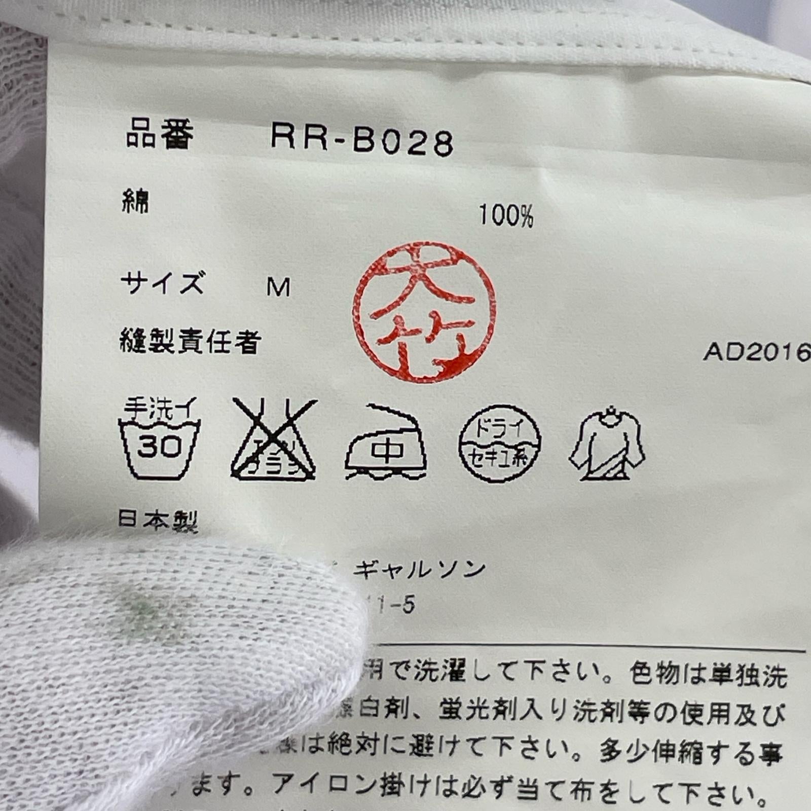 長袖シャツ ドット M ホワイト