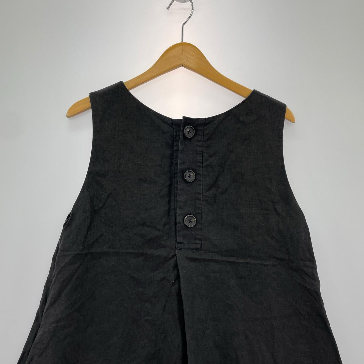 ワンピース 25ss リネンワンピース 黒 2 ブラック