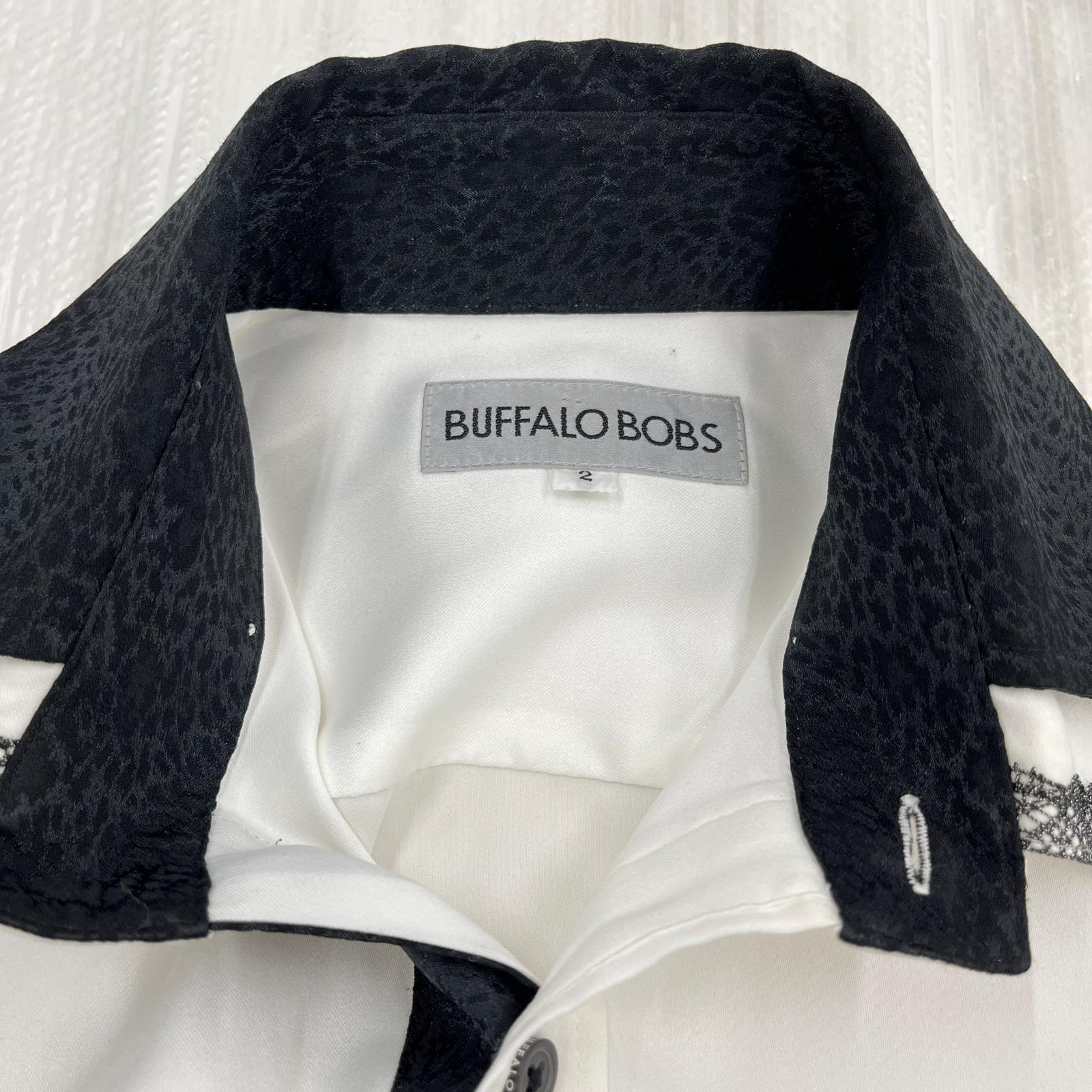 長袖シャツ Buffalo Bobs レースカラー ドレスシャツ ホワイト