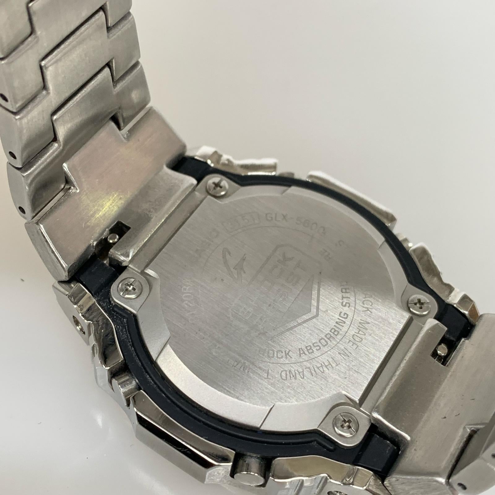 腕時計 G-SHOCK GLX-5600 フルメタルカスタム デジタル時計 シルバー