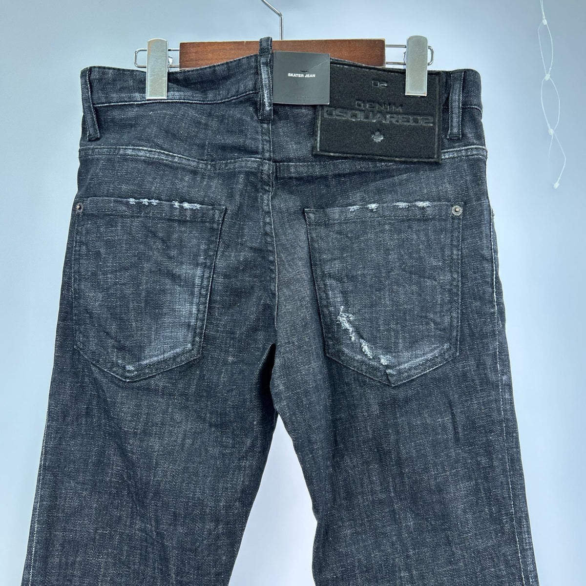 デニムパンツ BLACK CLEAN WASH SKATER JEANS 44 ブラック