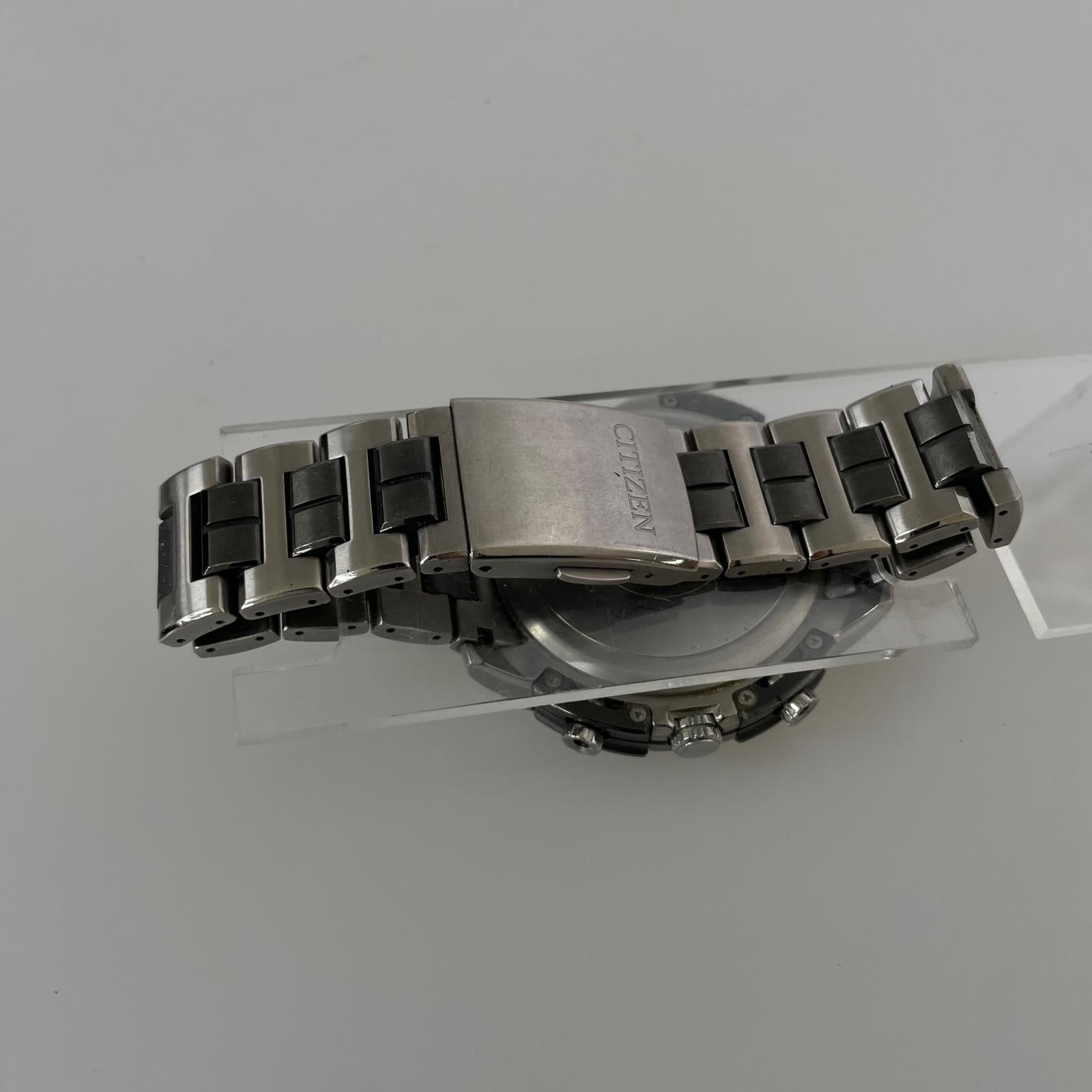 腕時計 ECO-DRIVE ATTESA U680-T013333 クロノグラフ ブラック