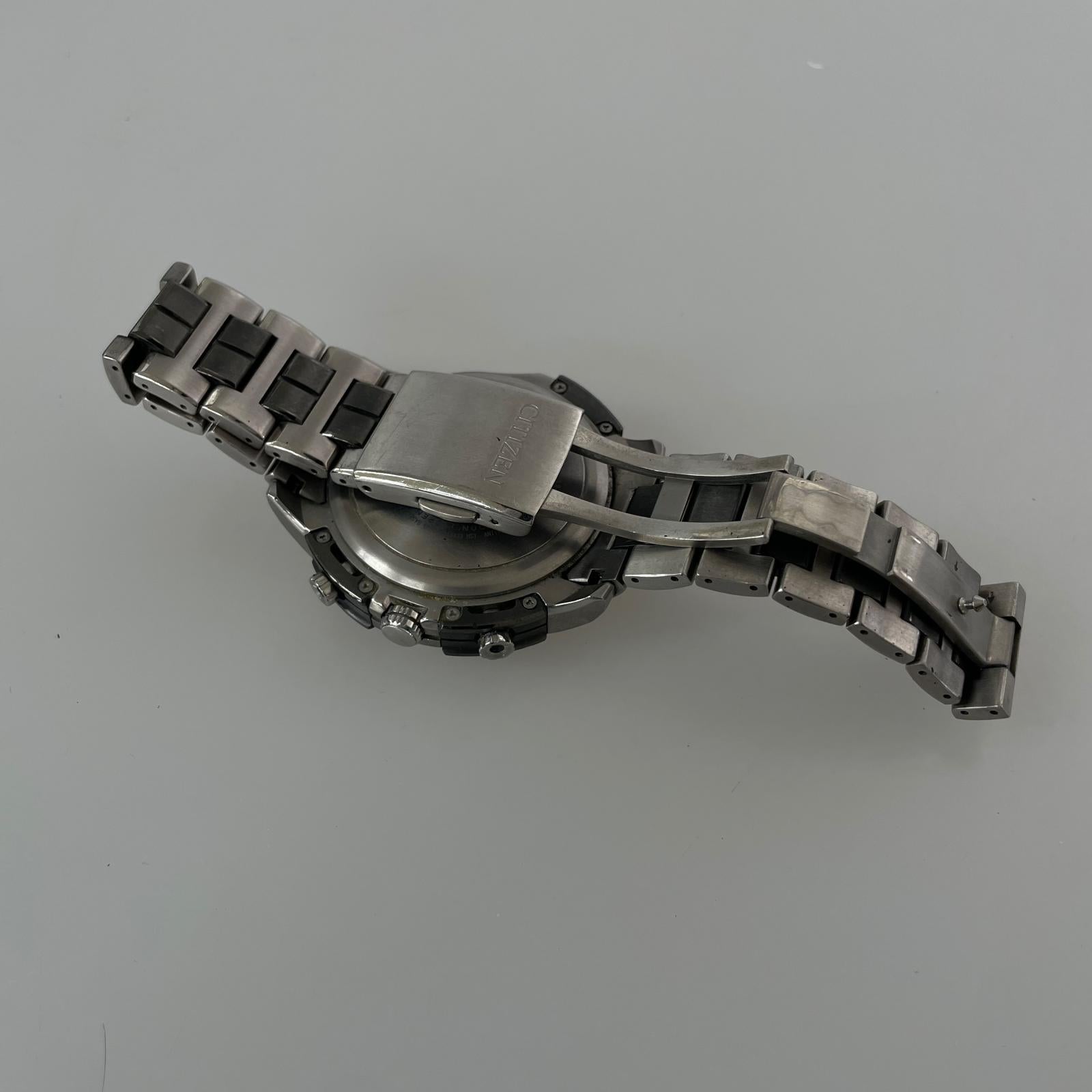 腕時計 ECO-DRIVE ATTESA U680-T013333 クロノグラフ ブラック