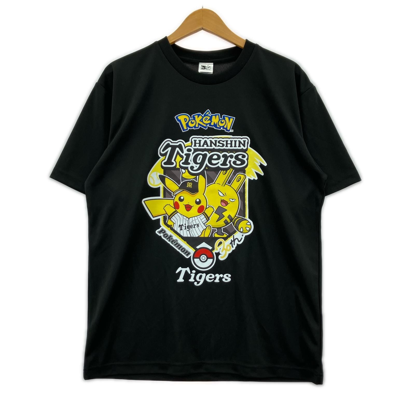 半袖Tシャツ ポケモン30th×阪神タイガース TシャツBK L ブラック