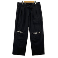 パンツ DAMAGE WOOL 2TCUK SLACKS ANC-PT79-B 2 ブラック
