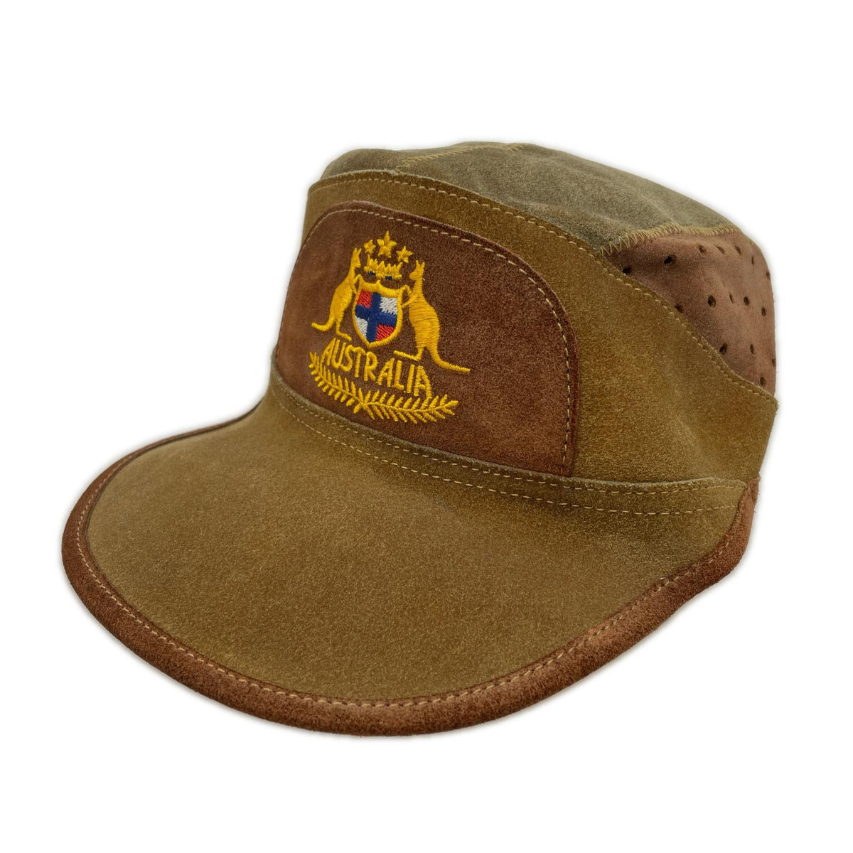 キャスケット THE AUSTRAKIAN BUSH HAT レザー ブラウン