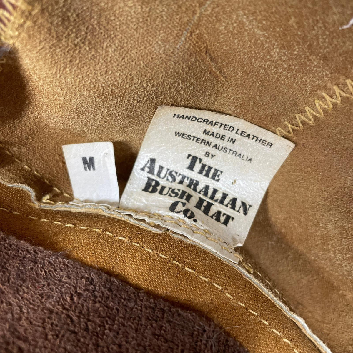 キャスケット THE AUSTRAKIAN BUSH HAT レザー ブラウン