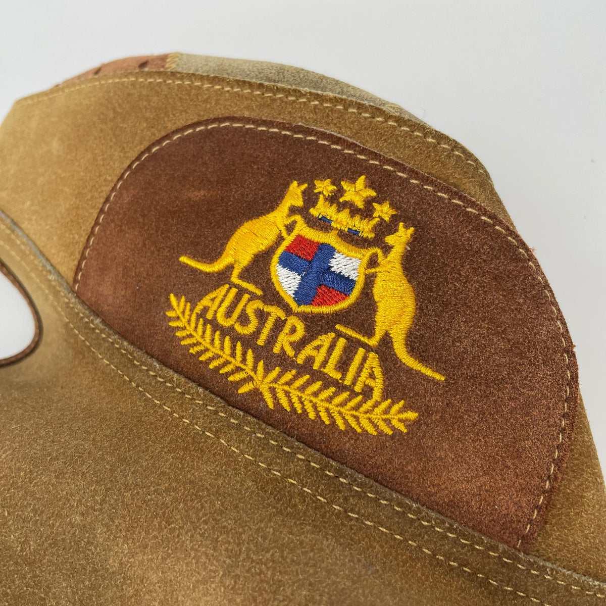 キャスケット THE AUSTRAKIAN BUSH HAT レザー ブラウン