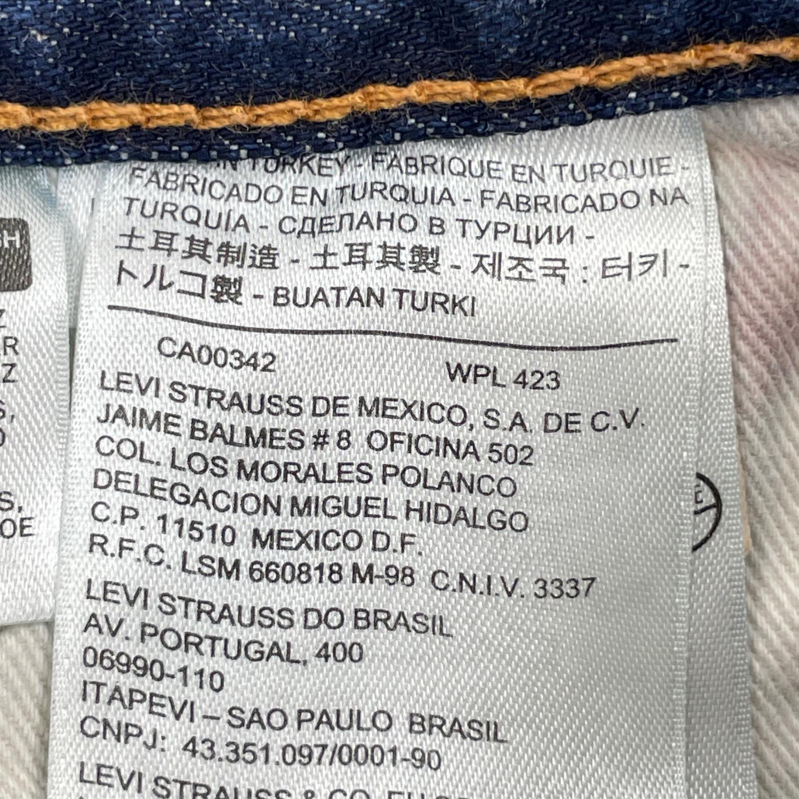 デニムパンツ 501 SPLASH BLEACH DENIM PANTS (32)