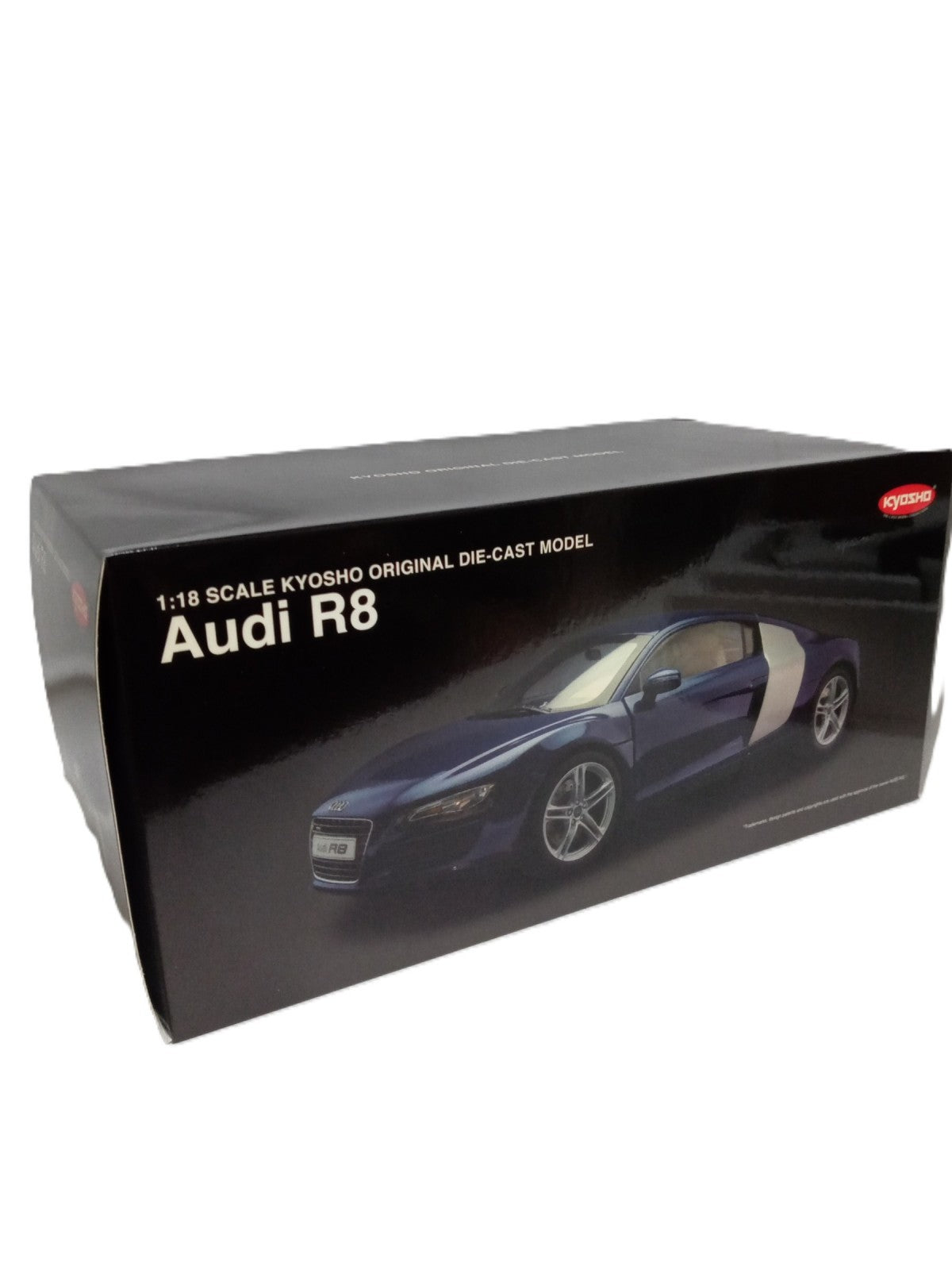 KYOSHO 1/18 Audi R8 White Black Blade スケールカー