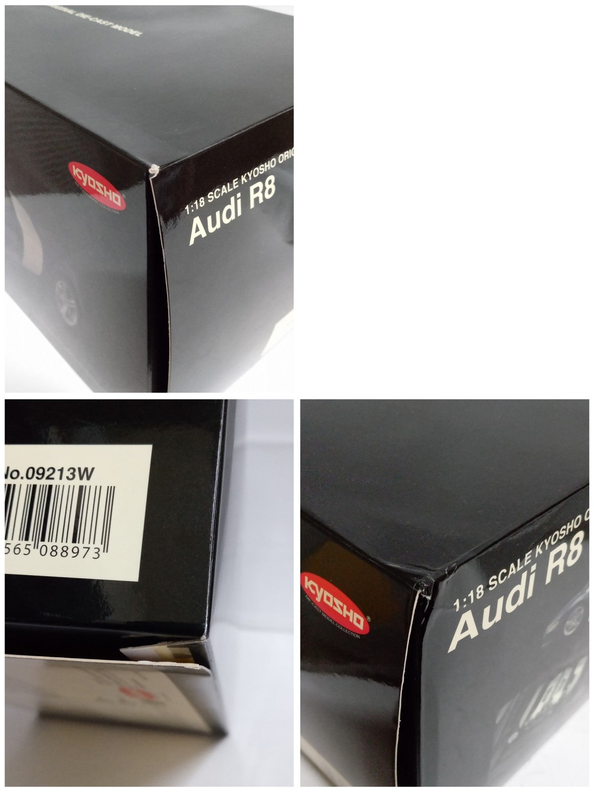 KYOSHO 1/18 Audi R8 White Black Blade スケールカー
