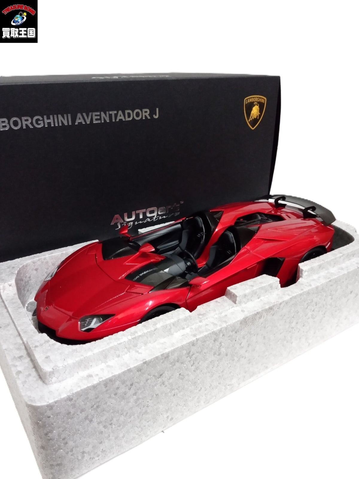 AUTOart アヴェンタドール メタリックレッド シグネチャー スケールカー