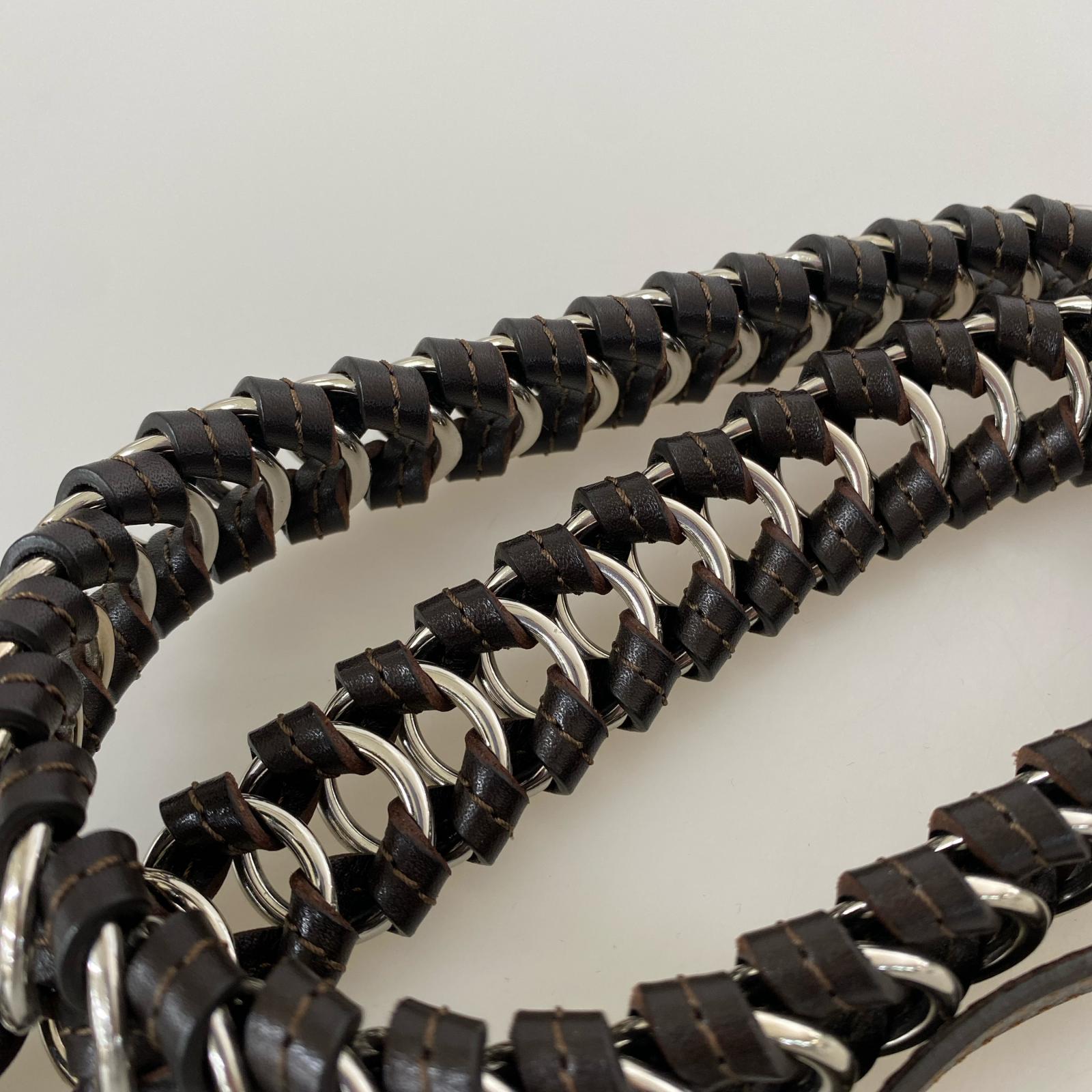 その他アクセサリー LEMAIRE BRAIDED RING BELT ダークブラウン