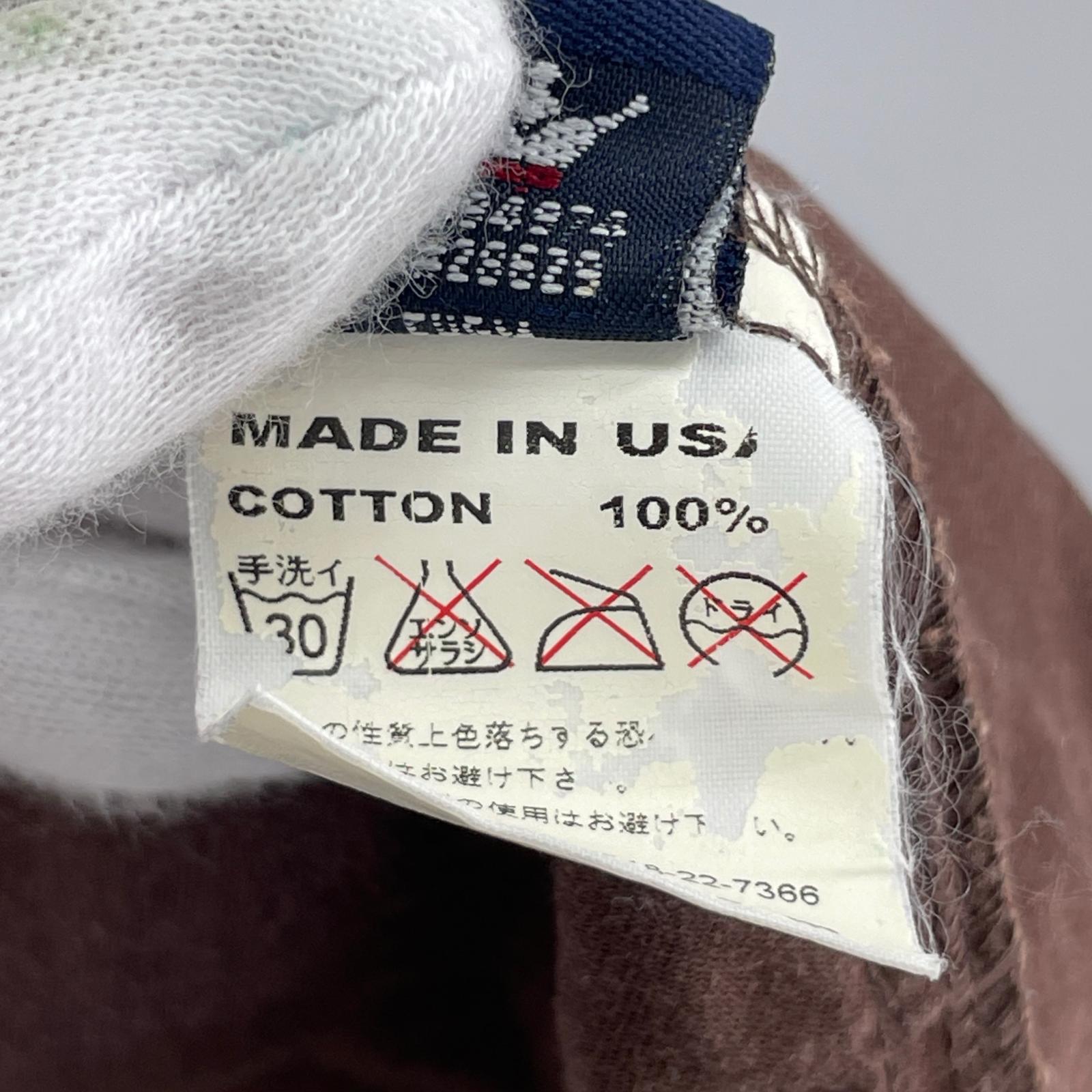 半袖シャツ 90s USA製 S/Sシャツ ブラウン L L ブラウン