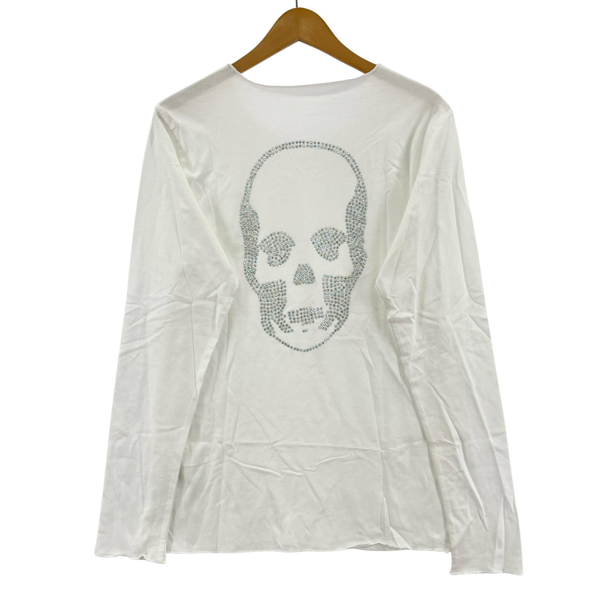 長袖Tシャツ ライトストーン カットオフ M ホワイト M ホワイト