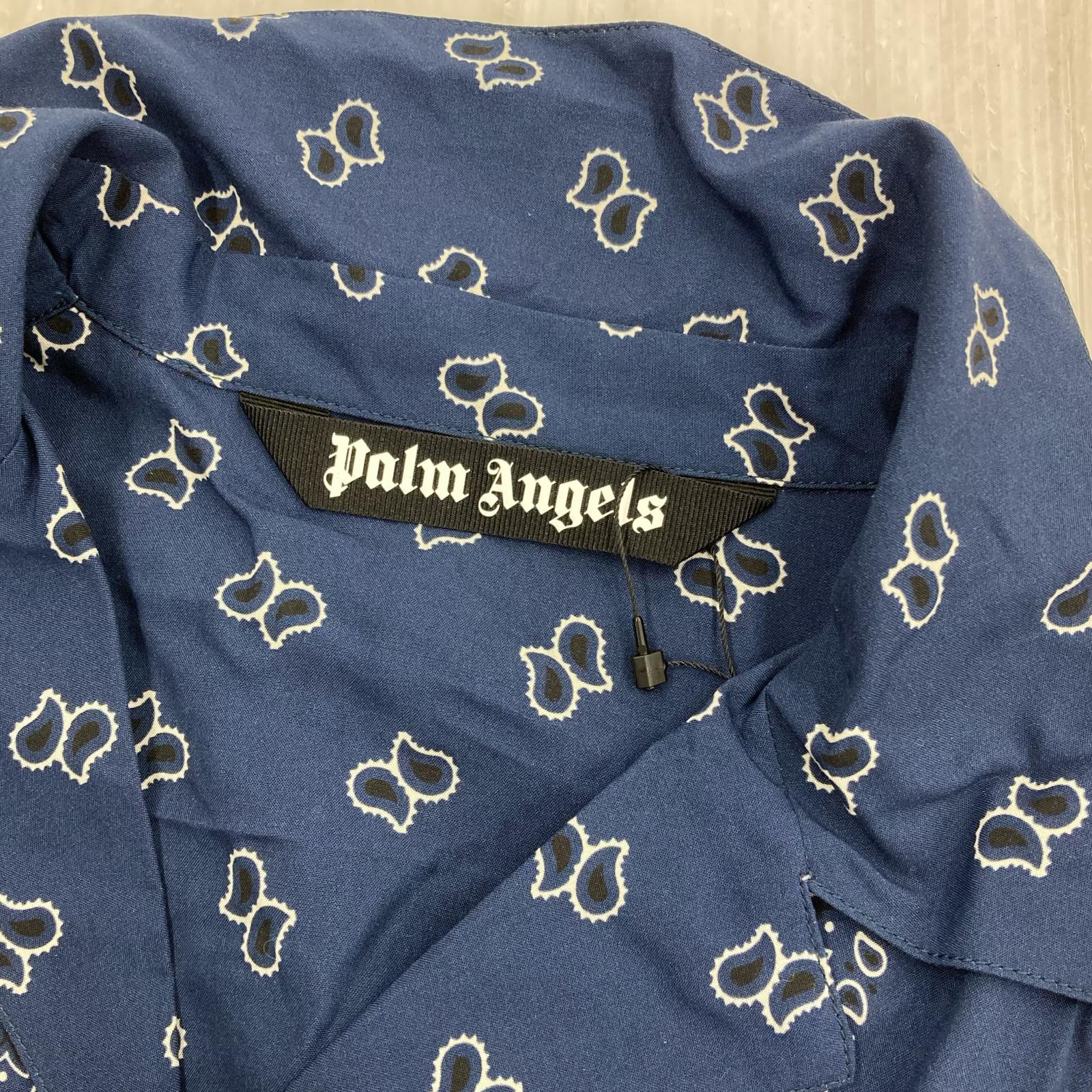 長袖シャツ PALM ANGELS 260223 ネイビーブルー