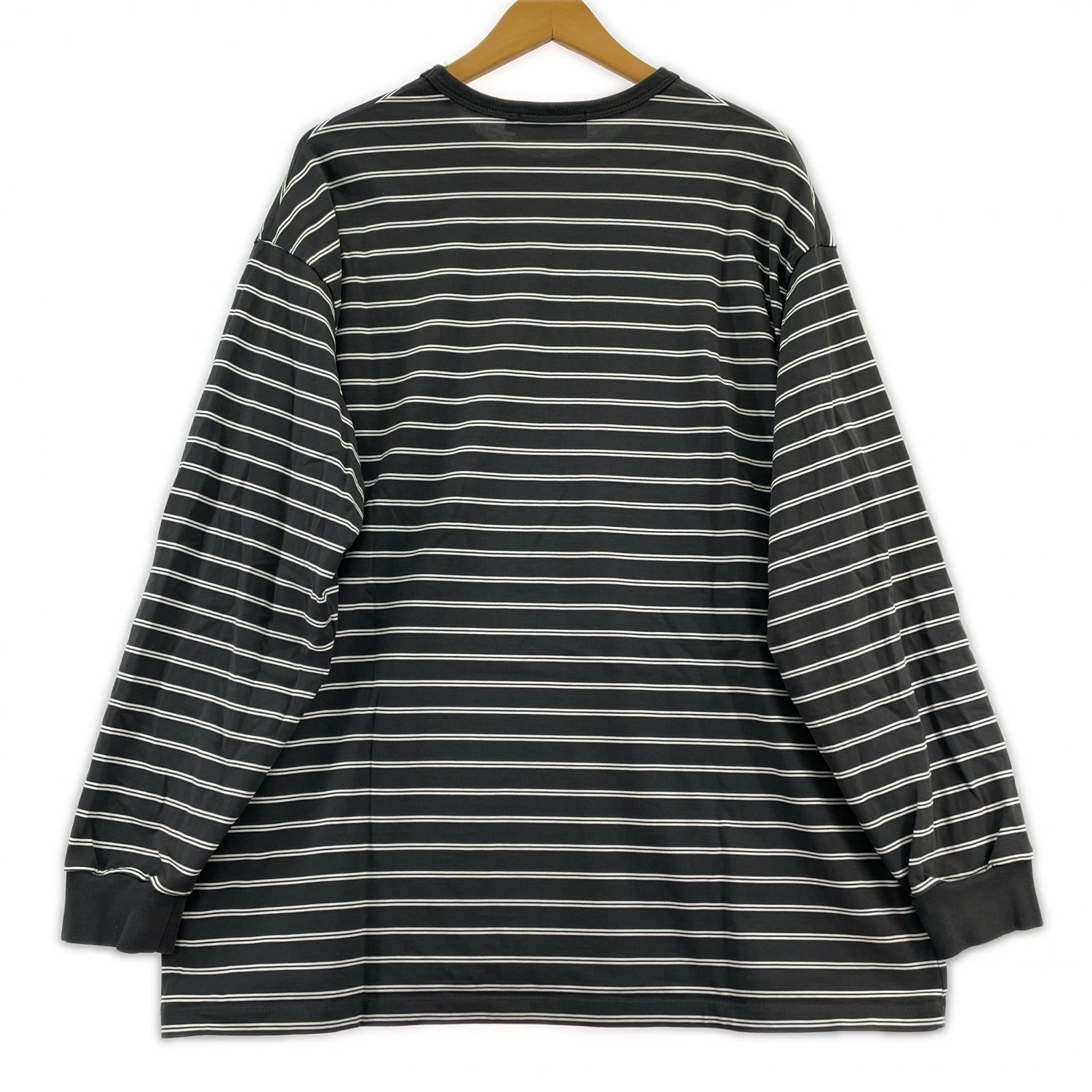 長袖Tシャツ graphpaper Tri Spun Border L/S Tee 2 グレー 2 グレー